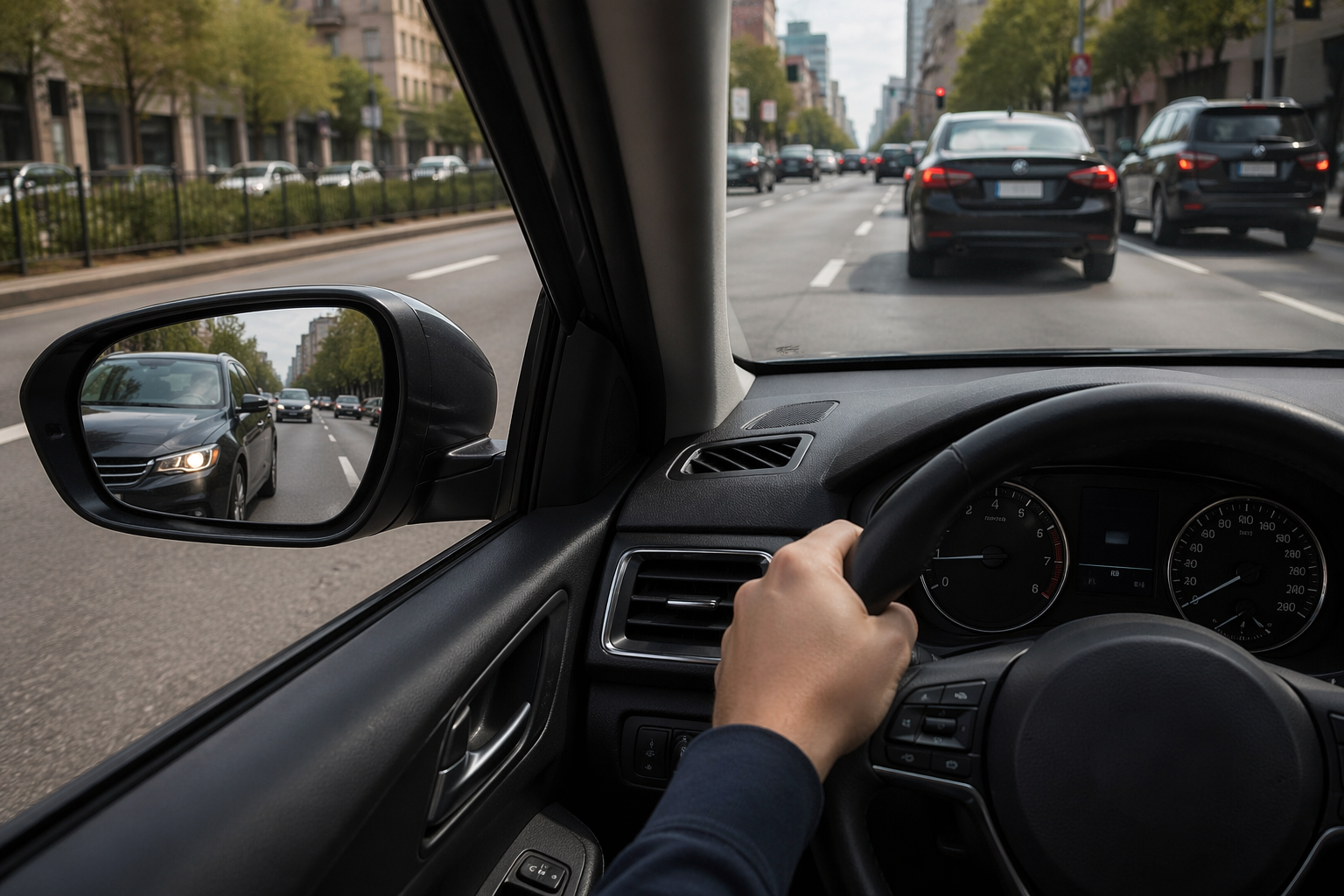 What Driving Students Should See in Their Left and Right Mirrors