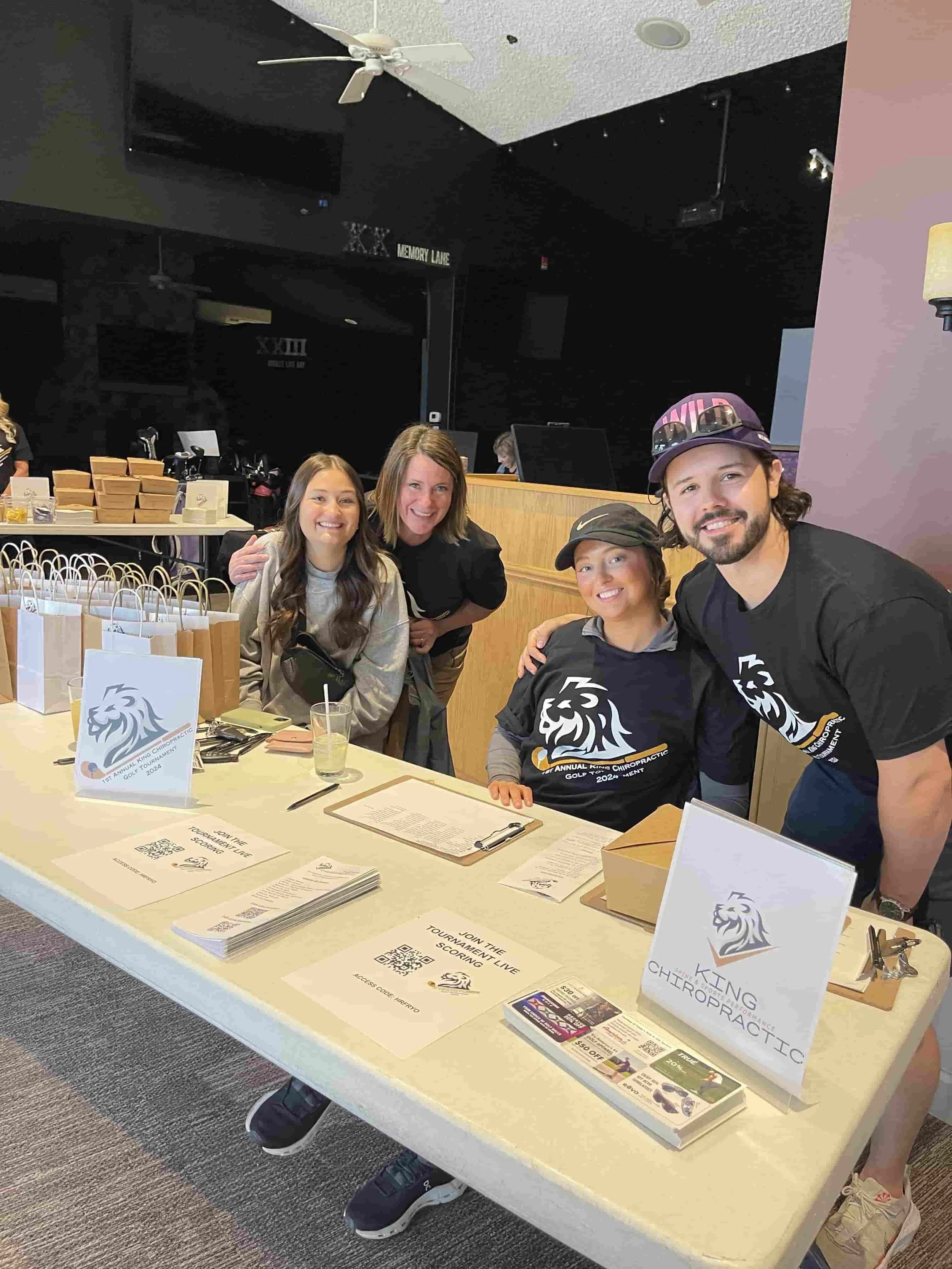 King Chiropractor in Delano reception for Golf Tournament