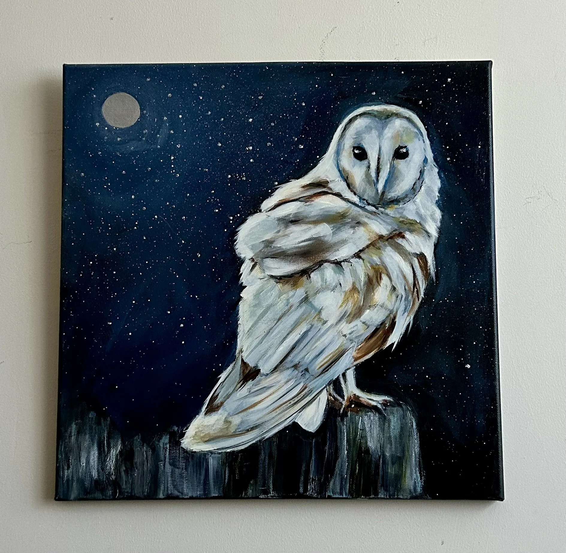 Nocturnal Serenity: Owl Canvas Art