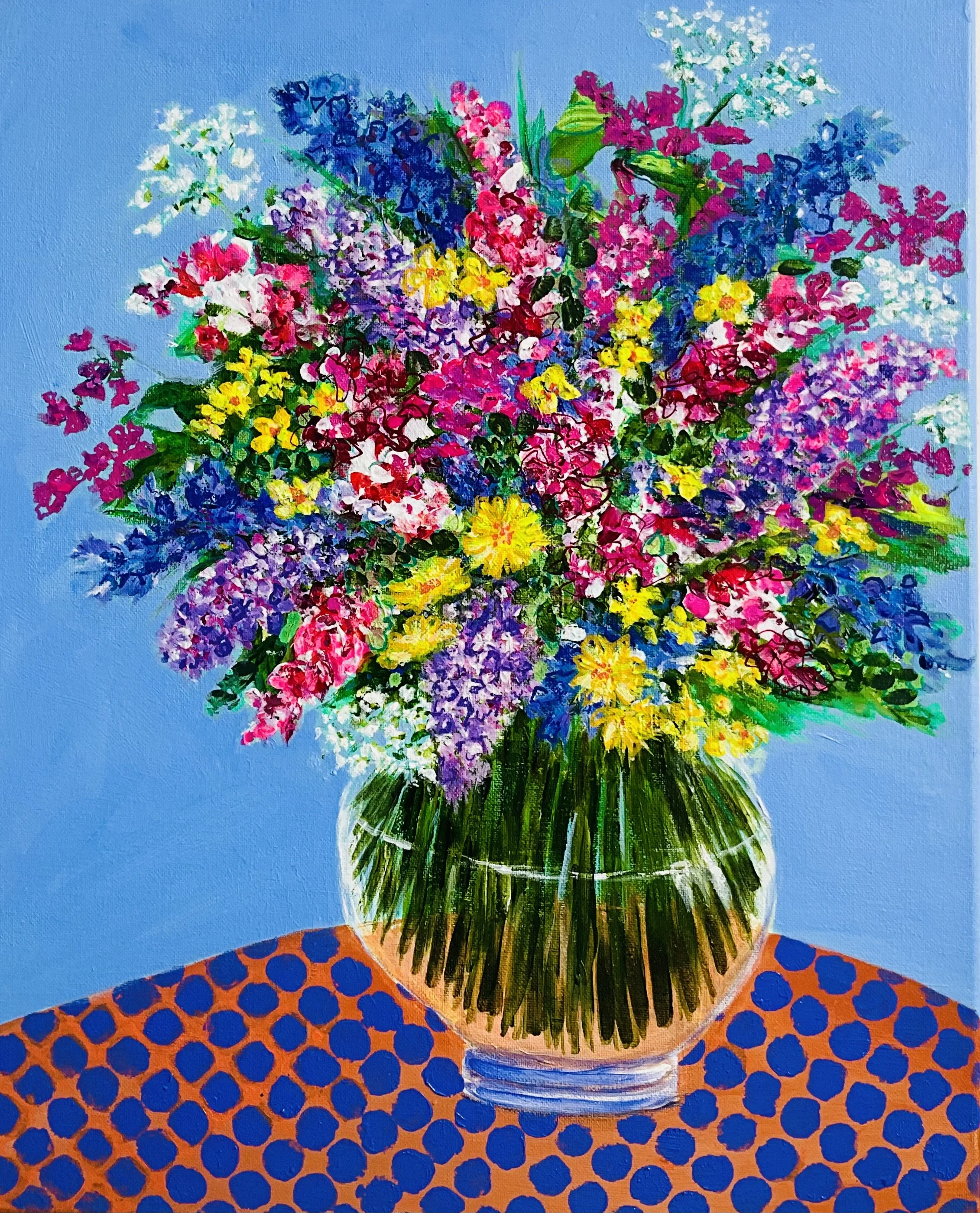 Vivid Floral Symphony Canvas Art