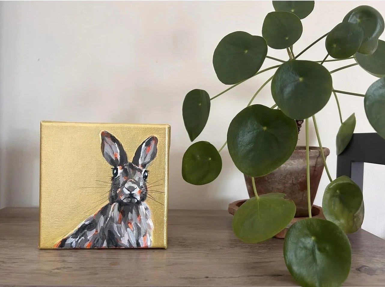 Charming Hare Canvas Art
