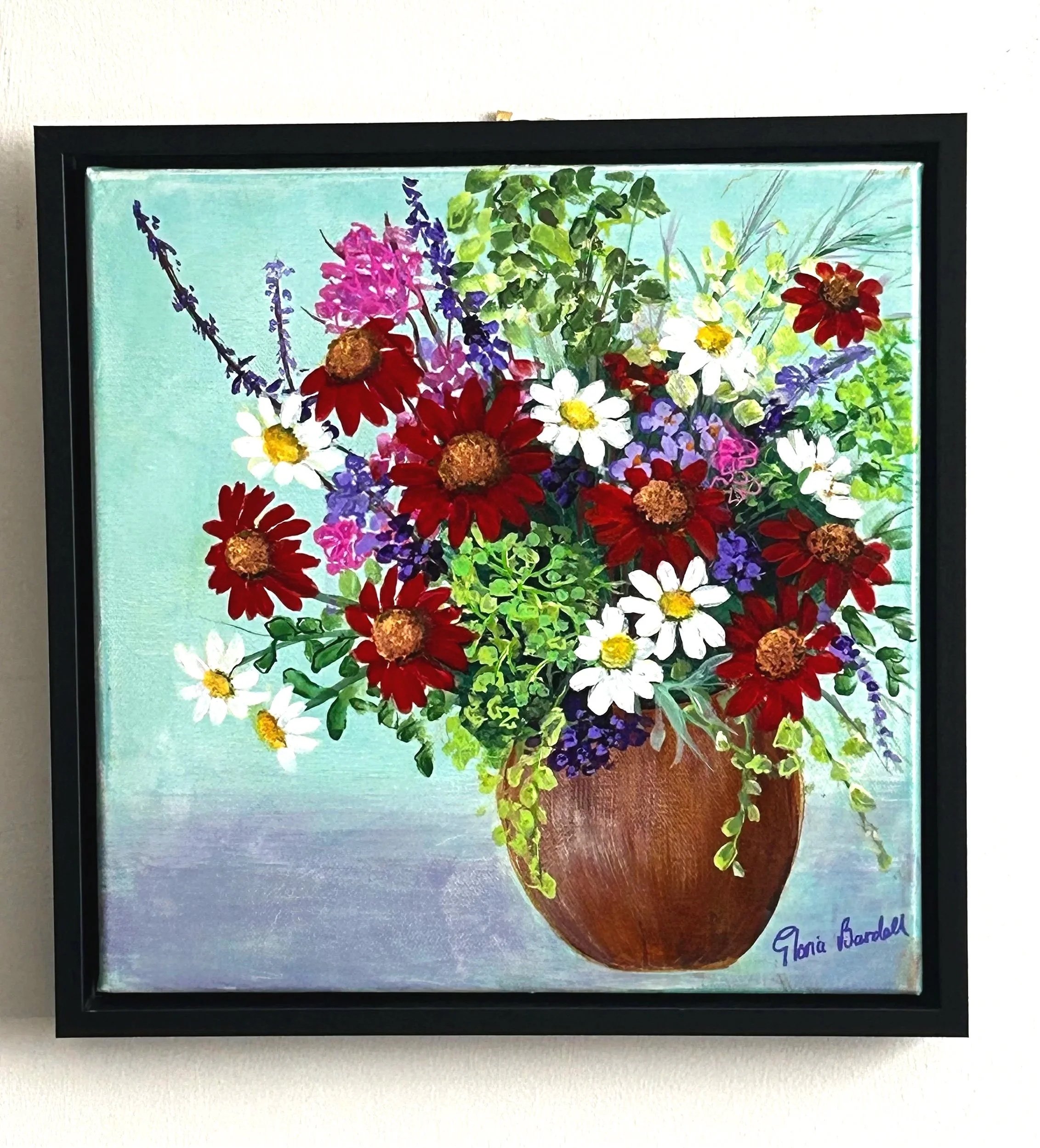 Handcrafted Floral Bouquet Canvas Art