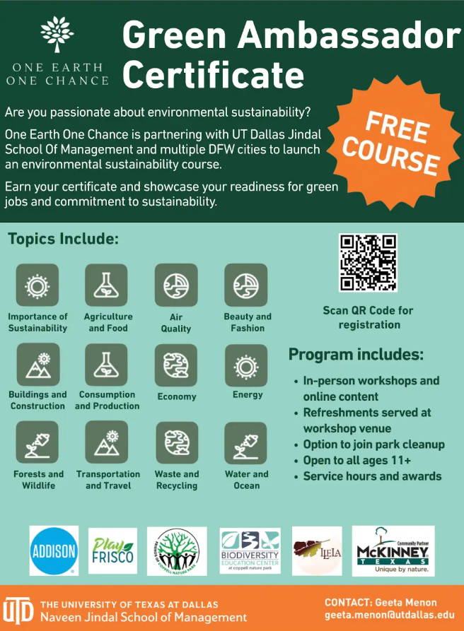 Green Ambassador Certificate Workshop 