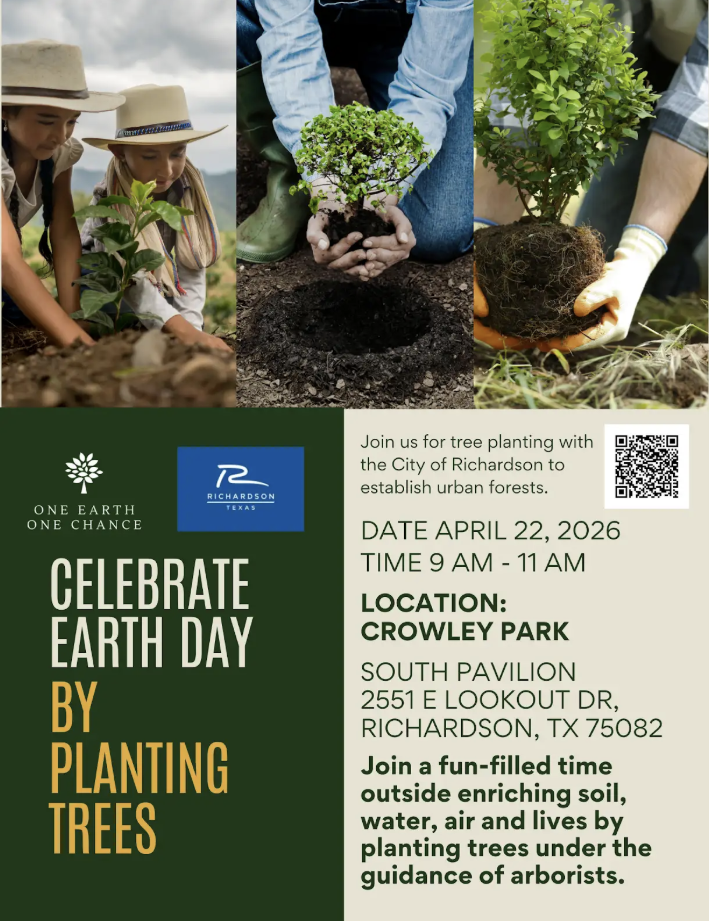 Celebrate Earth Day with a Tree Planting in Richardson