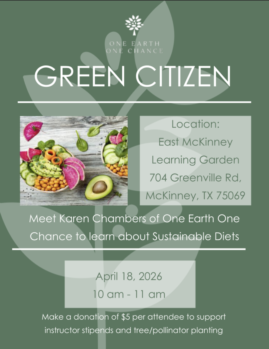 Green Citizen Speaker Series: Sustainable Diets