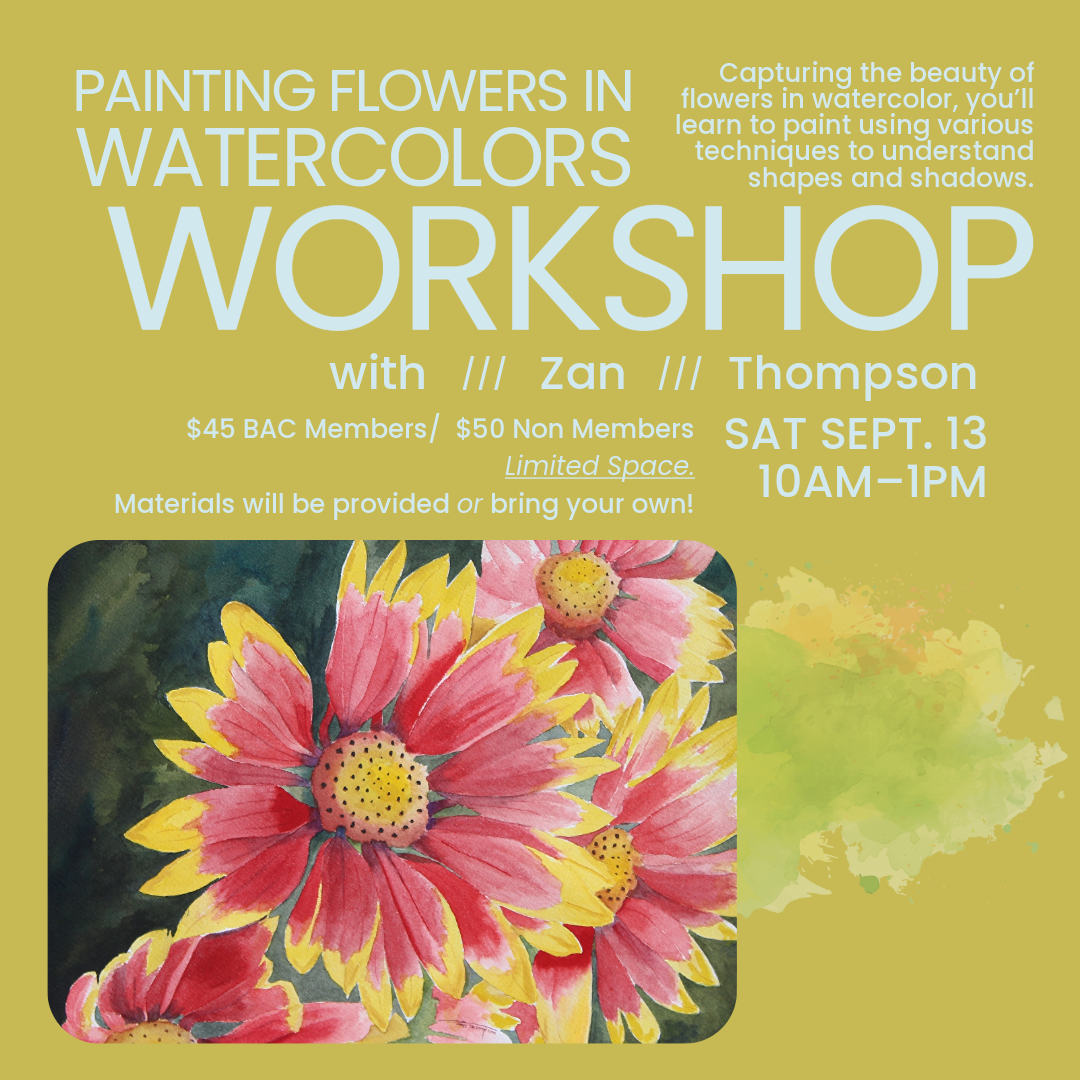 Painting Flowers in Watercolors: Workshop with Zan Thompson