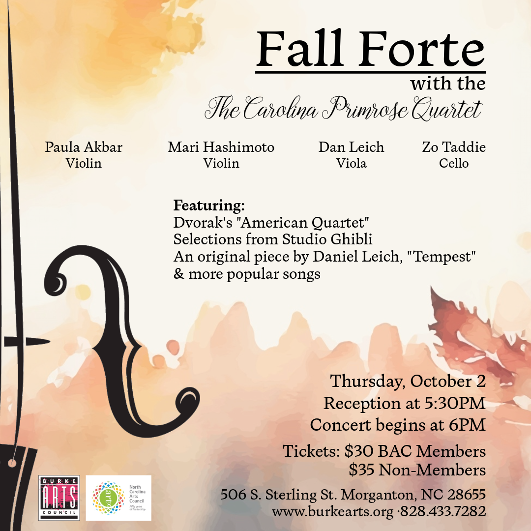 Fall Forte with the Carolina Primrose Quartet