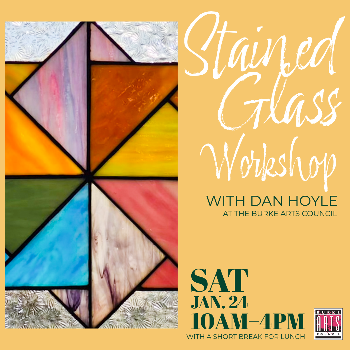 Stained Glass with Dan Hoyle <span class="sqsrte-text-color--custom" style="color: rgb(250, 22, 22)">THIS CLASS IS FULL!</span>