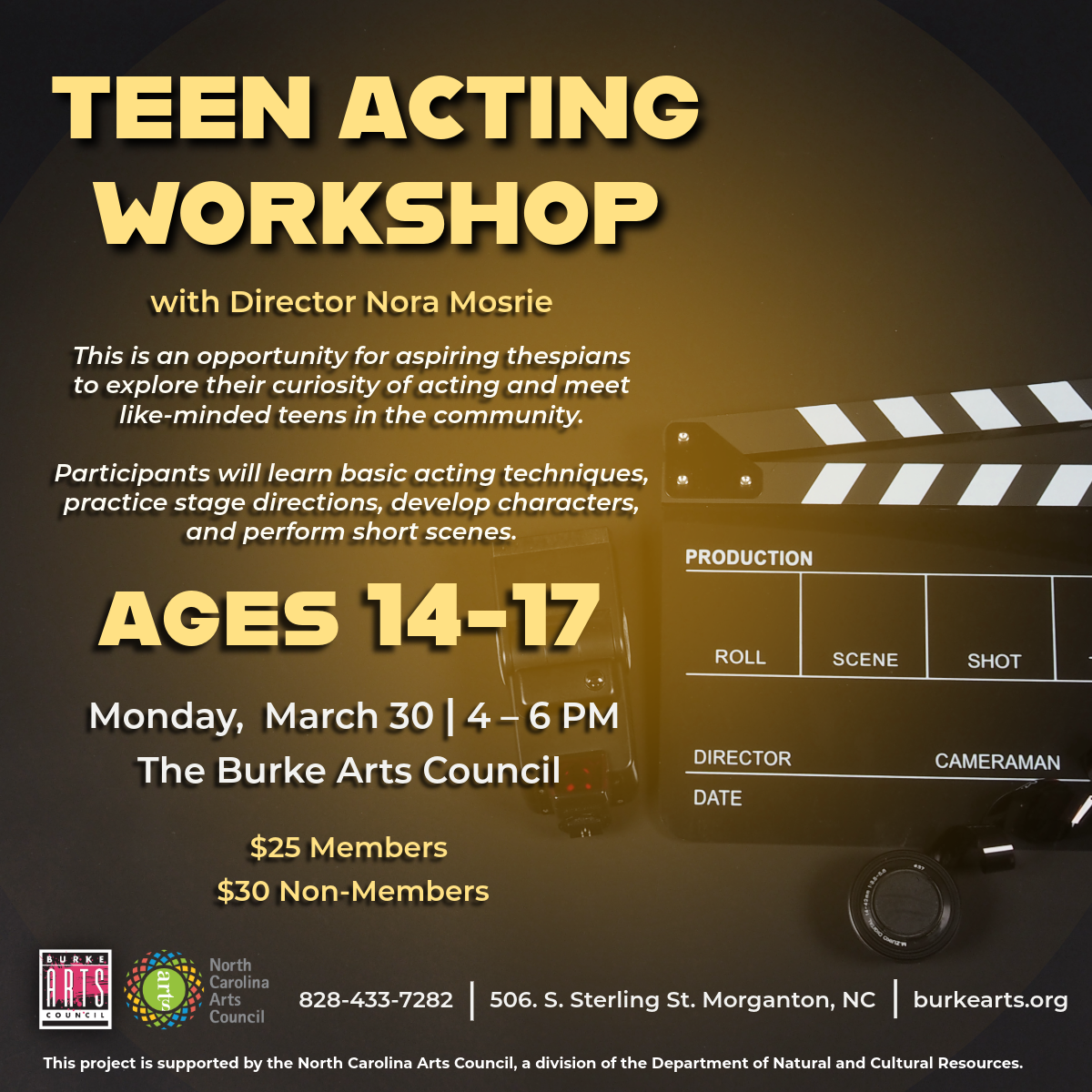 Teen Acting Workshop with Nora Mosrie