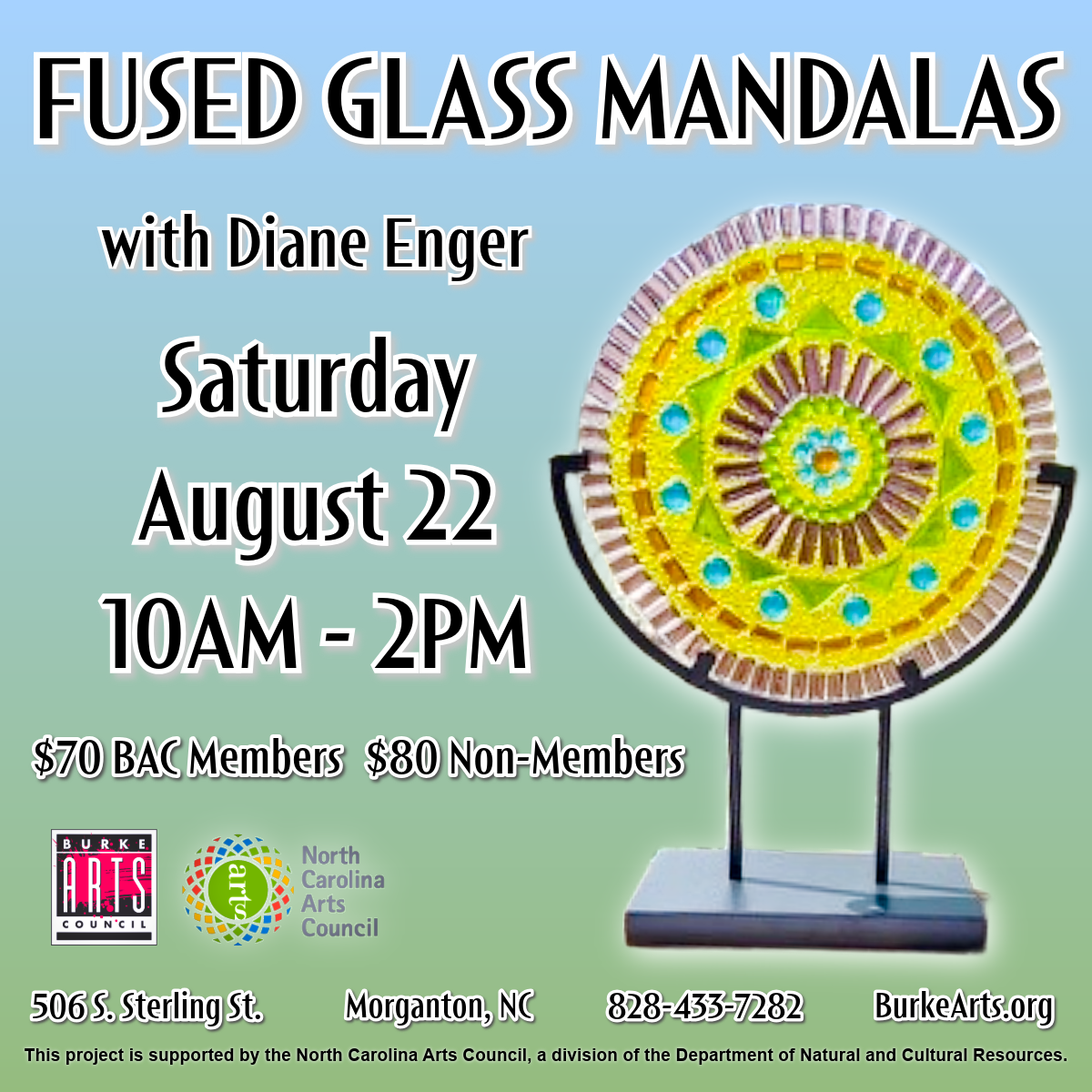Glass Mandala Workshop with Diane Enger