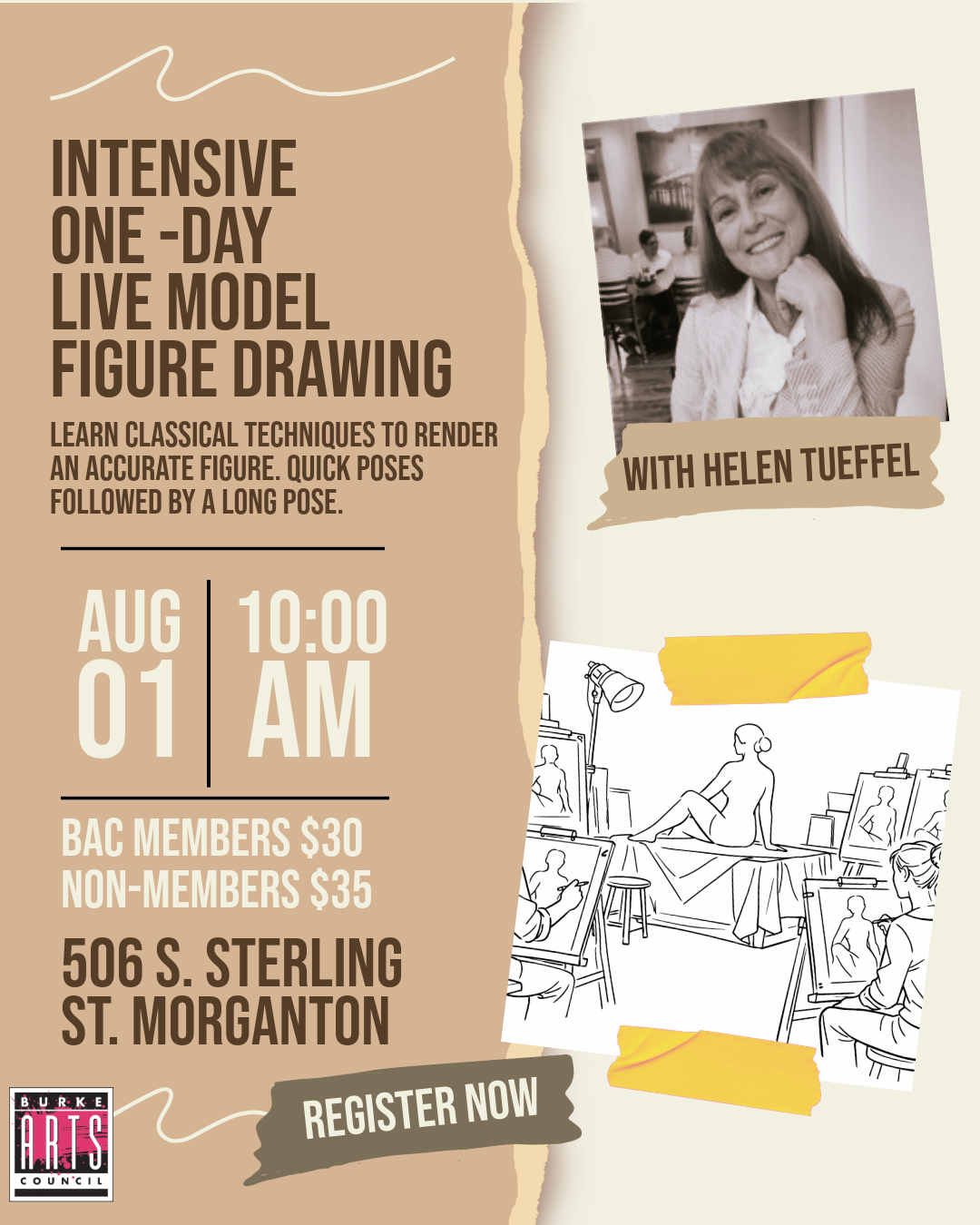 Intensive One-Day Live Model Figure Drawing