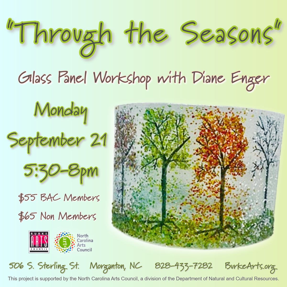 “Through the Seasons” Glass Panel Workshop