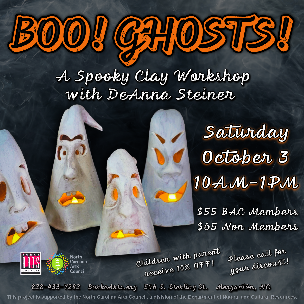 BOO! Ceramic Ghosts Workshop