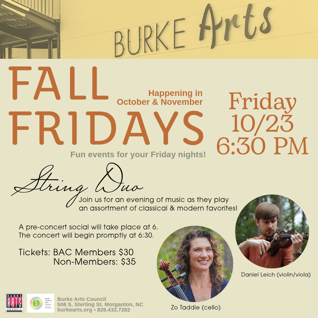 Fall Fridays: String Duo with Dan Leich &amp; Zo Taddie
