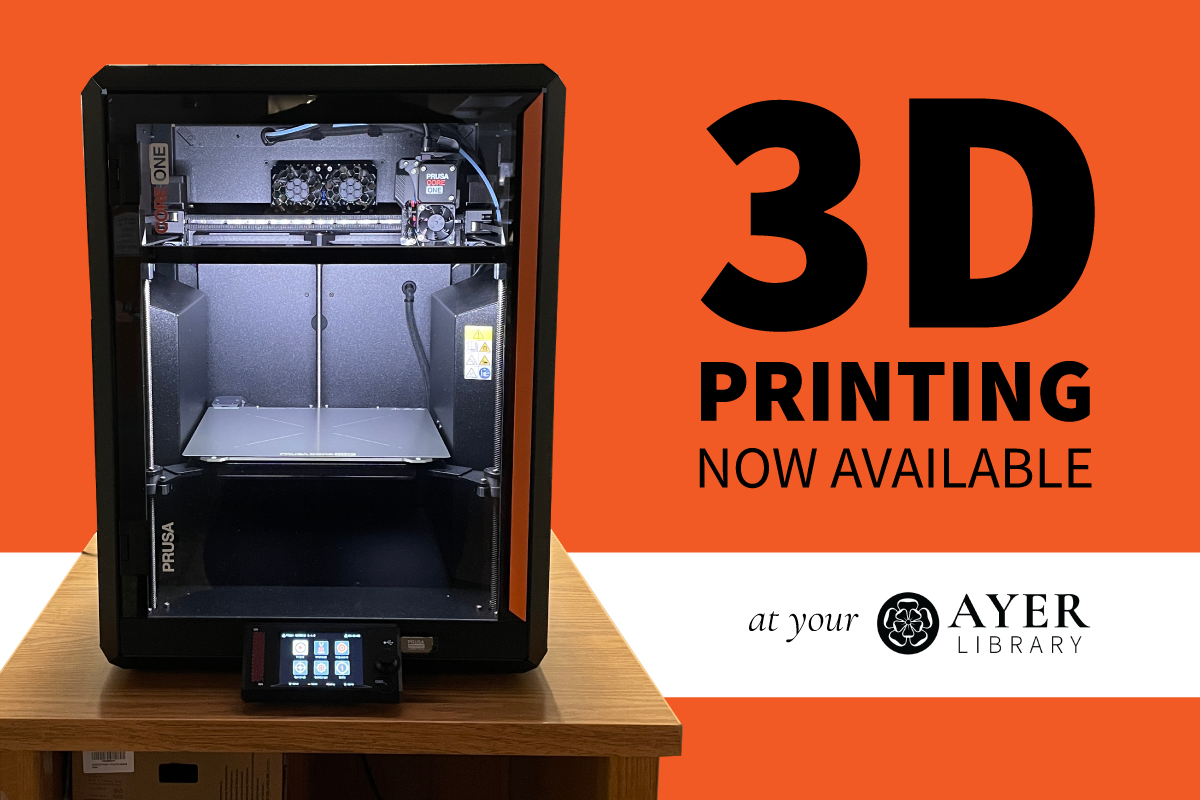 3D Printing Now Available