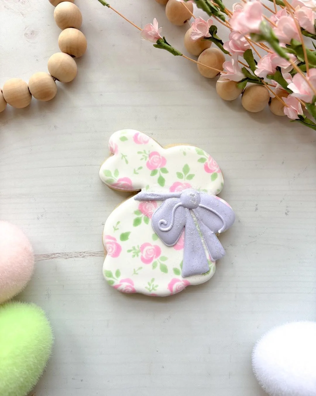 Floral Bunny Cookie