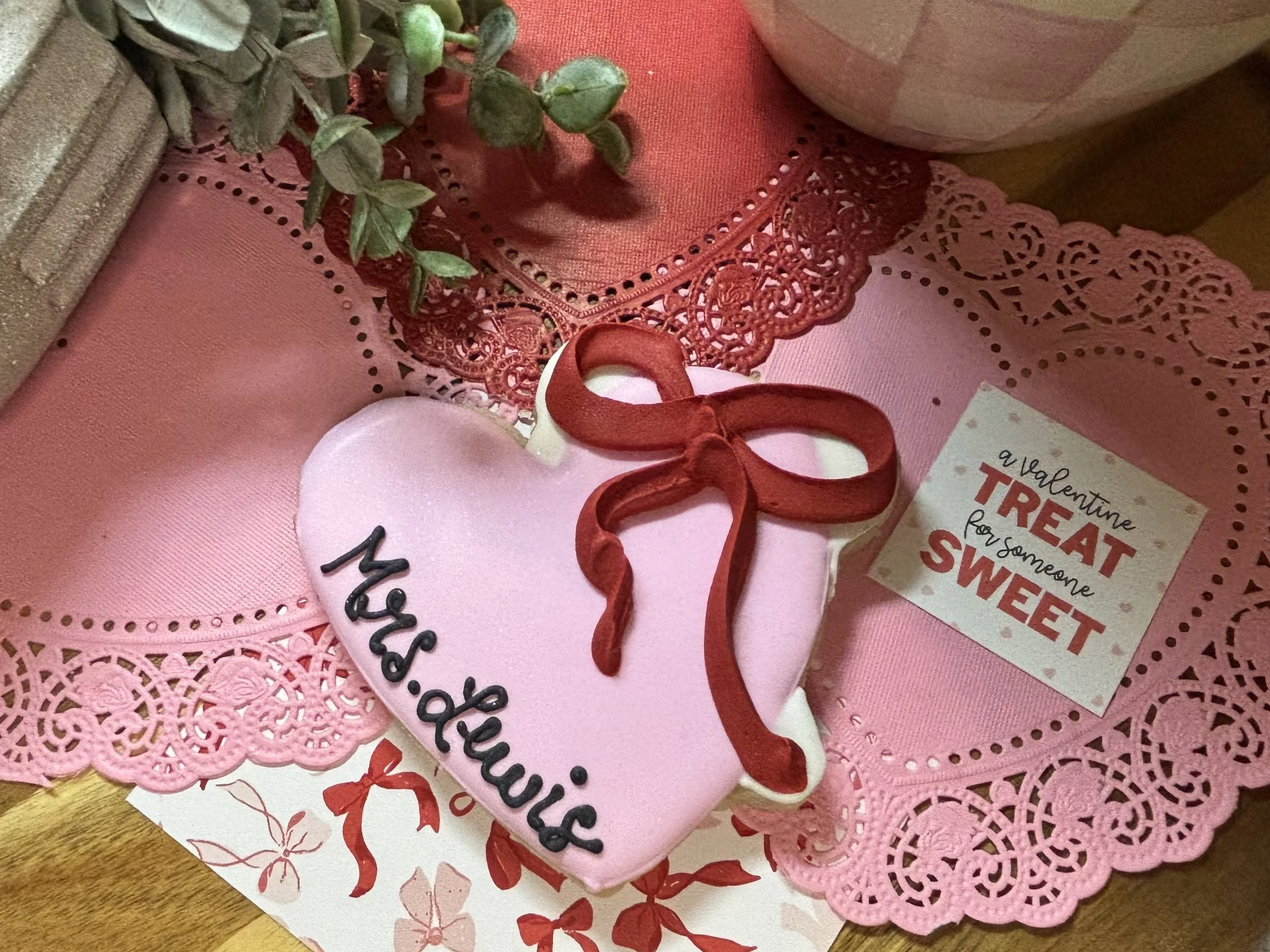 Personalized Heart Cookie
