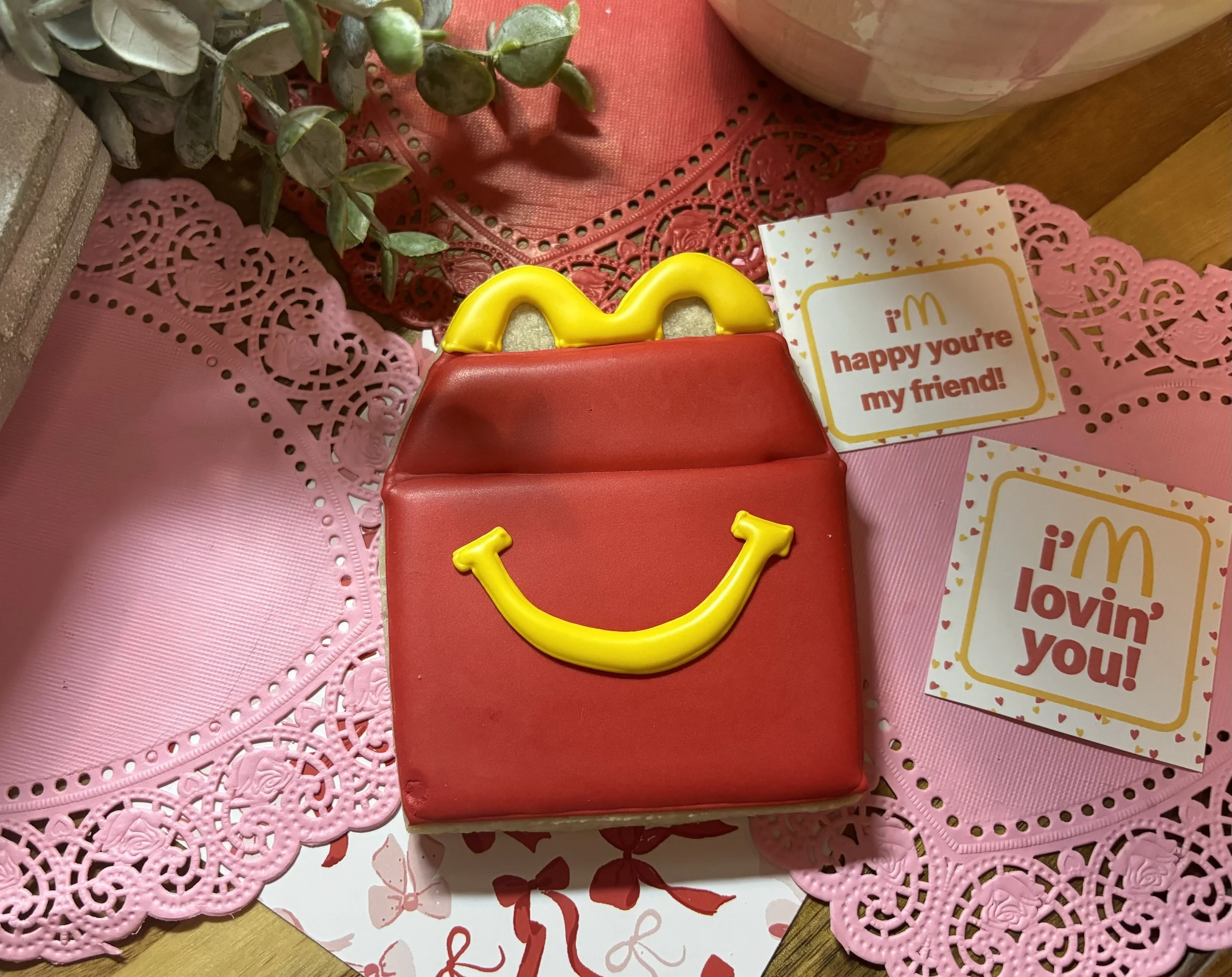 Valentine Happy Meal Cookie