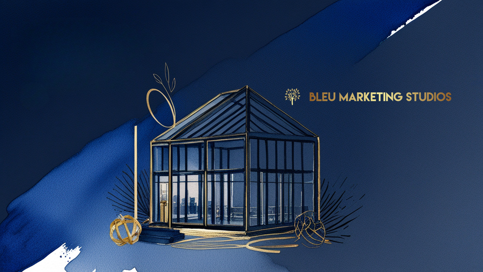 Hero visual for Bleu Marketing Studios, a Singapore-based brand activation and experiential marketing studio specialising in cultural storytelling and market-entry campaigns.