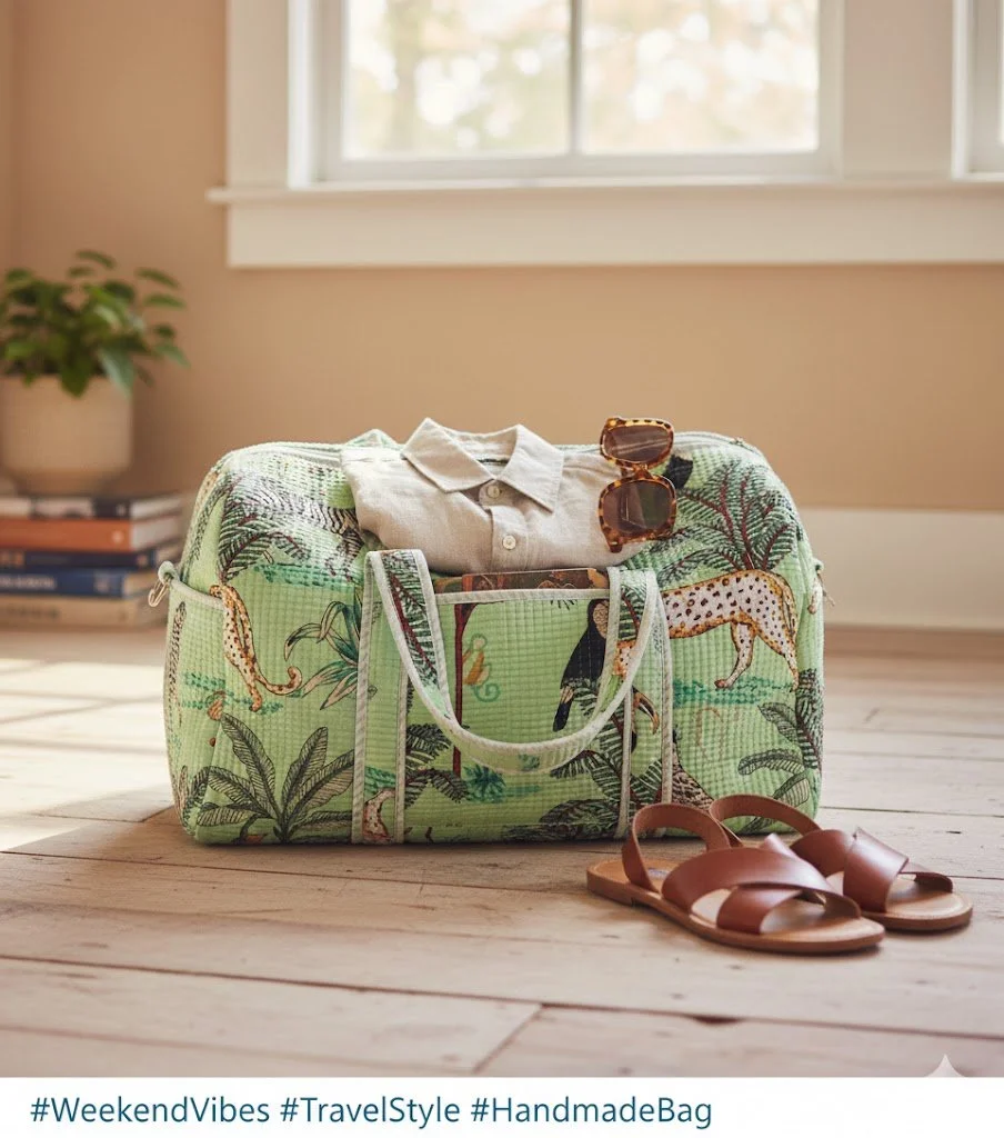 Blockprinted Weekender Bags