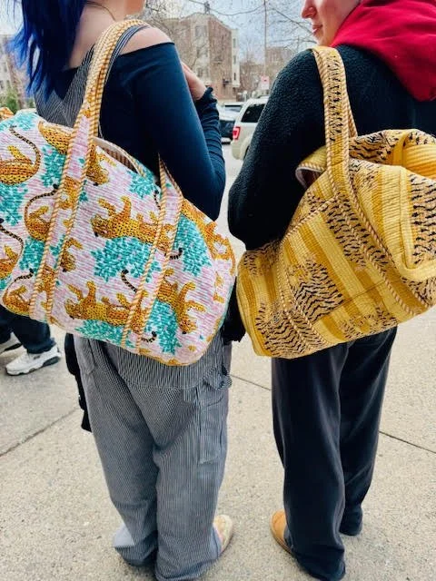 Blockprinted Weekender Bags