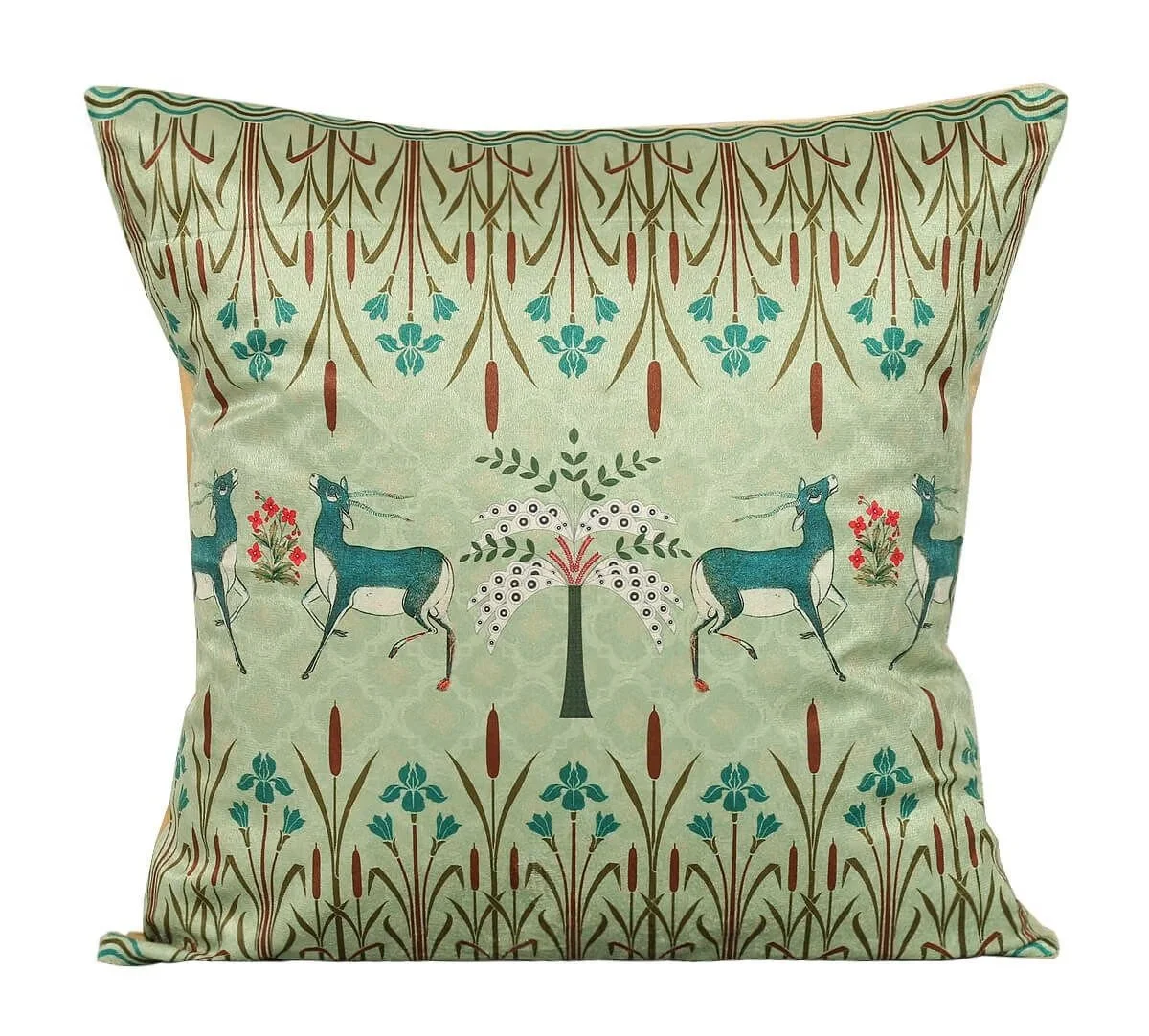 Velvet Deer Pattern Cushion Cover