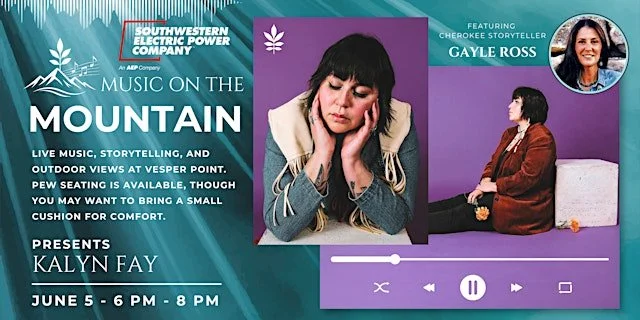 Music on the Mountain w/ Kalyn Fay + Gayle Ross 