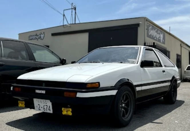 Toyota AE86 Corolla rear view detailing San Gabriel Valley