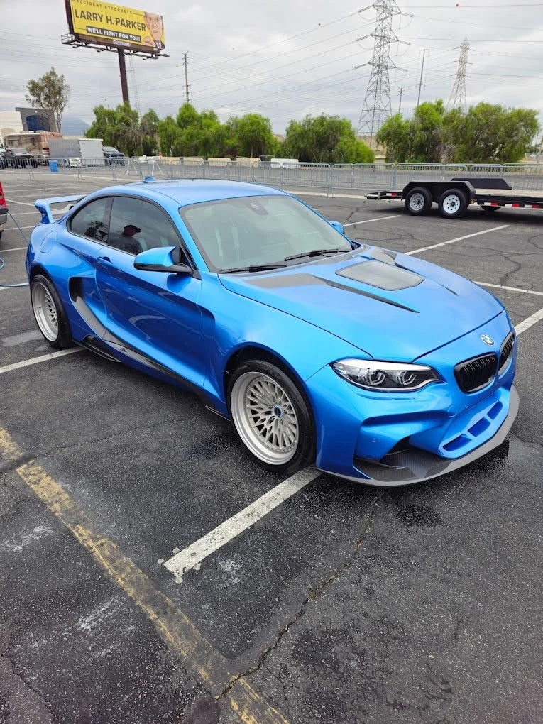 Blue BMW M-Series paint correction