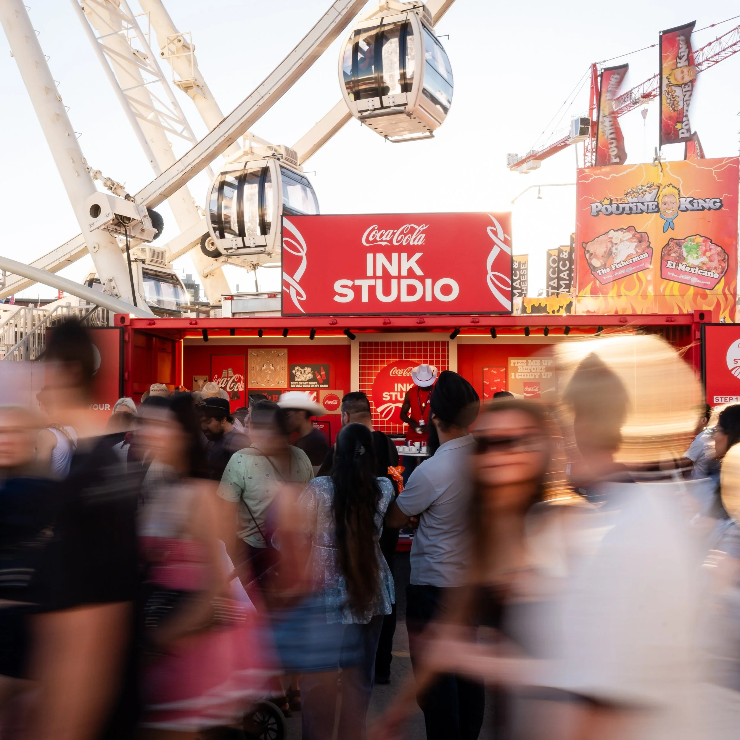 Big crowds, bright branding, and summer energy at the Coca-Cola Stampede activation. We captured the experience from the wide scene to the smallest guest moments. #BrandActivation #ExperientialMarketing #EventPhotography #CorporateEventPhotography #T