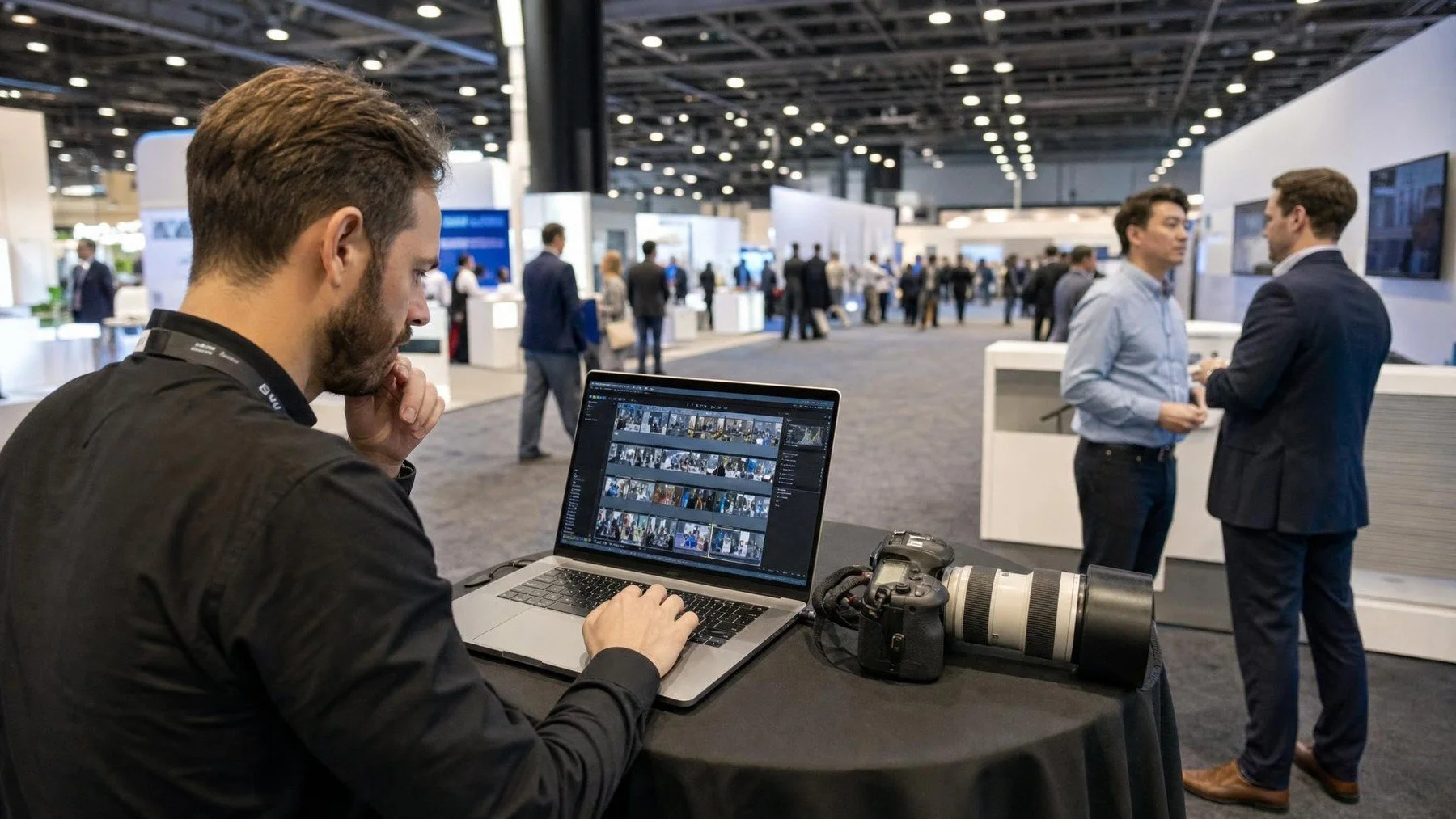 Uptown Media production coverage for multi-day trade show photography: daily gallery handoffs