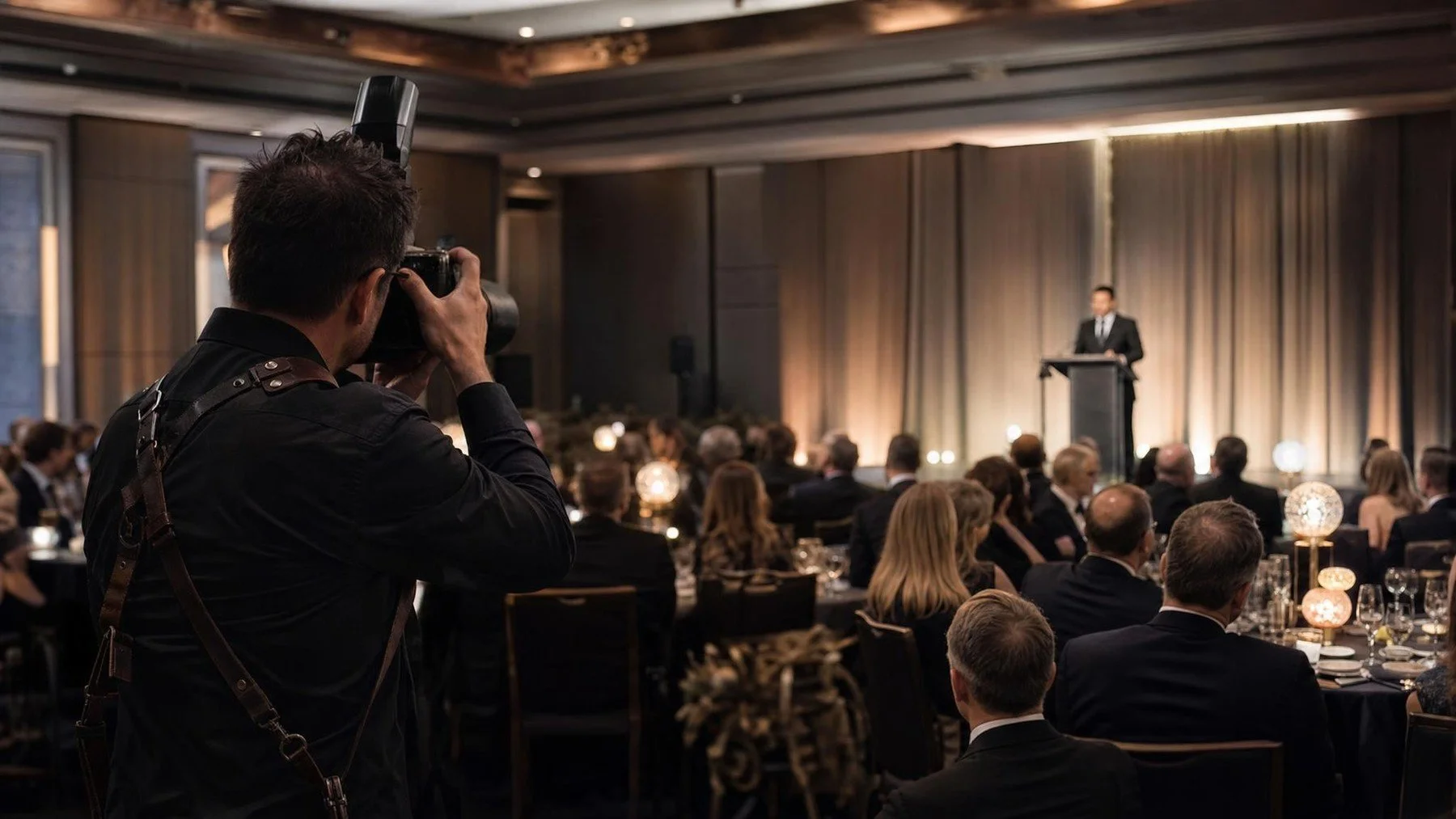 Uptown Media production coverage for gala and awards photography: briefing the run of show