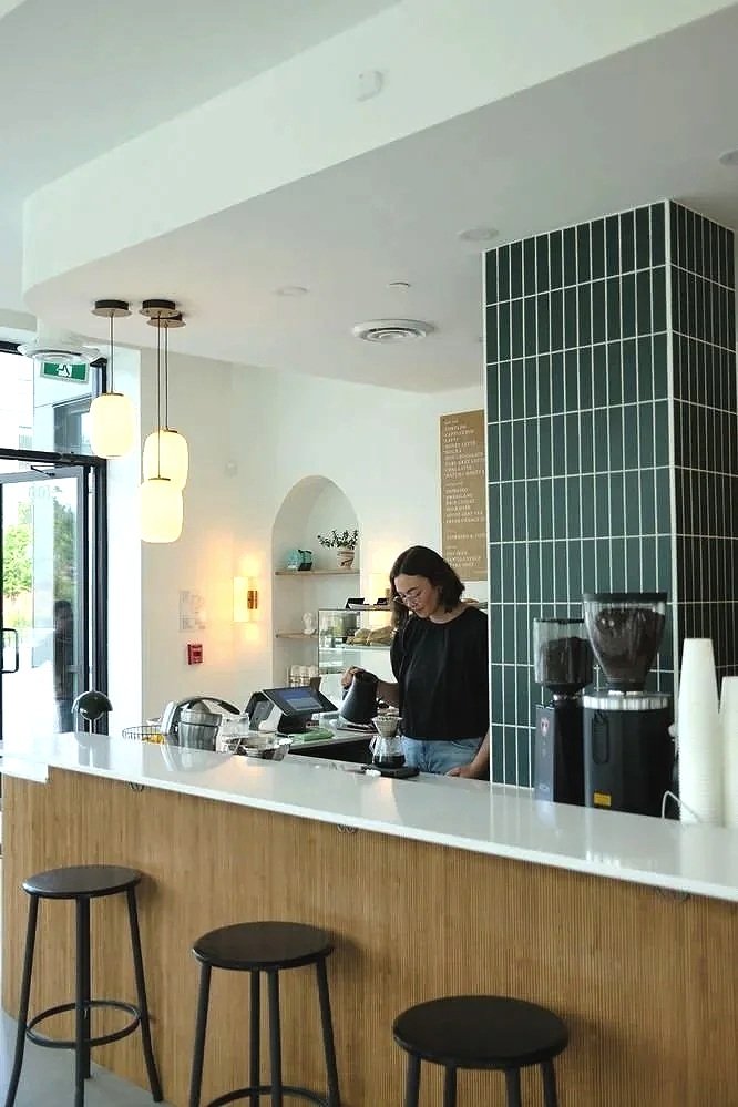 Local coffee shop near Iron Horse in downtown Sardis, Chilliwack, showcasing walkable everyday living