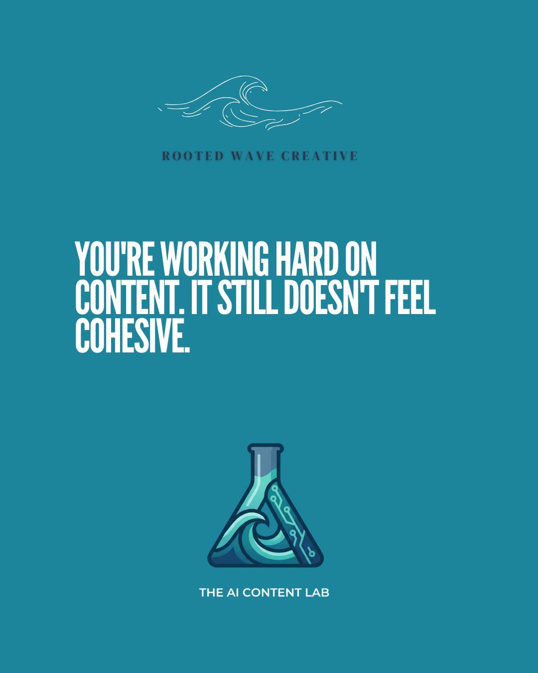 Creating content for clients every single day while your own brand goes quiet is one of the most common traps in this space. Showing up for everyone else while your own presence sits on the back burner.

The moment the manual process gets replaced wi