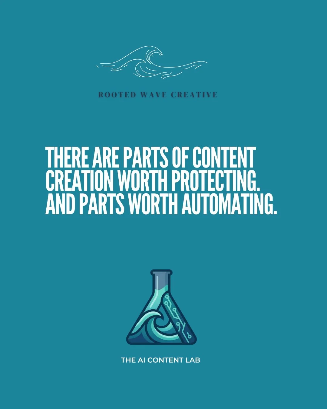 Running a business doesn't leave much room for a manual content process.

There are clients to serve, decisions to make, and a life that doesn't pause so captions can get written. Some parts of content should never be handed off &mdash; the real stor
