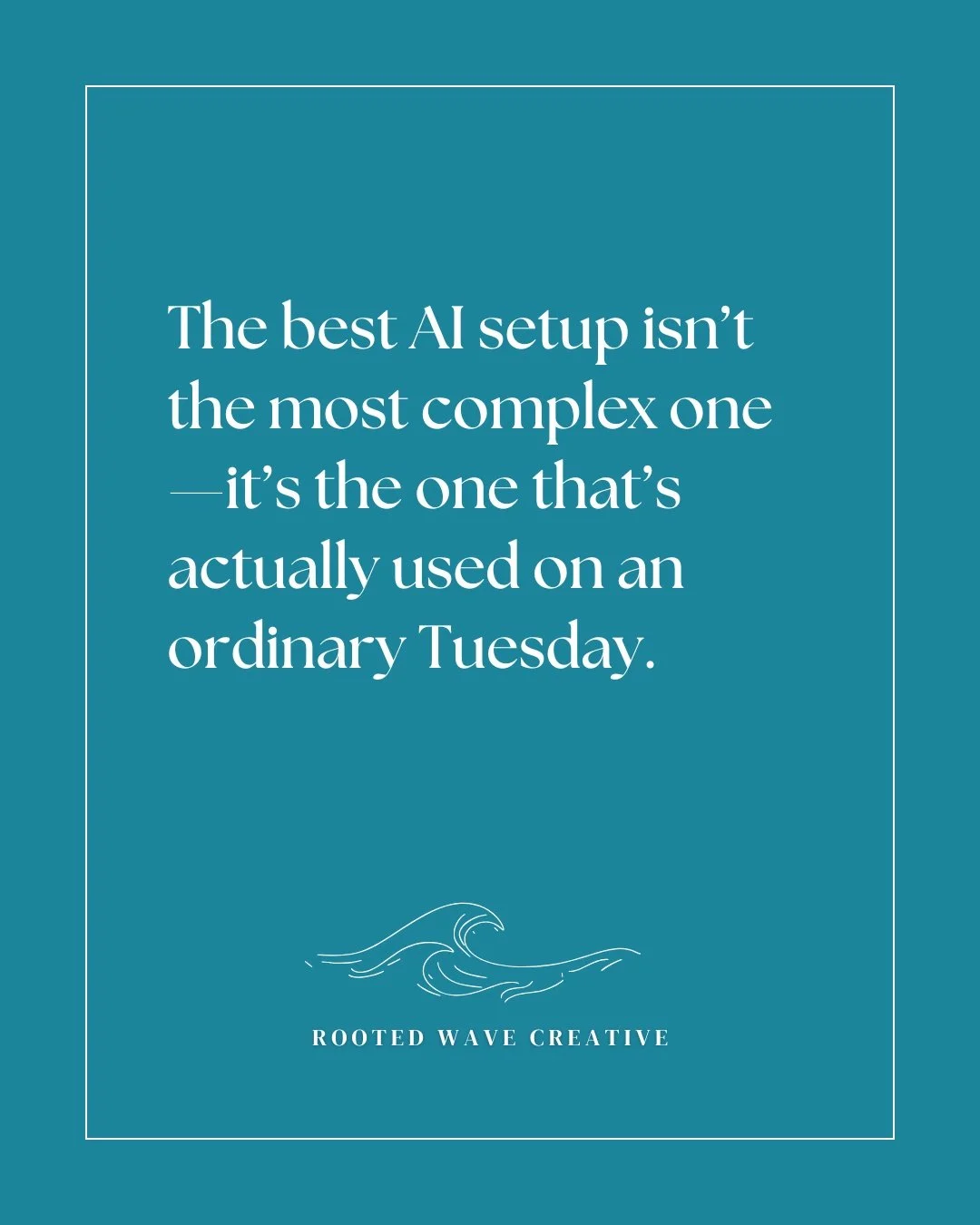 It&rsquo;s easy to get excited about massive, automated &ldquo;everything&rdquo; systems. In reality, the setups that last are the ones that feel simple enough to use when the day is busy and messy.

A few reliable workflows, consistently used, beat 
