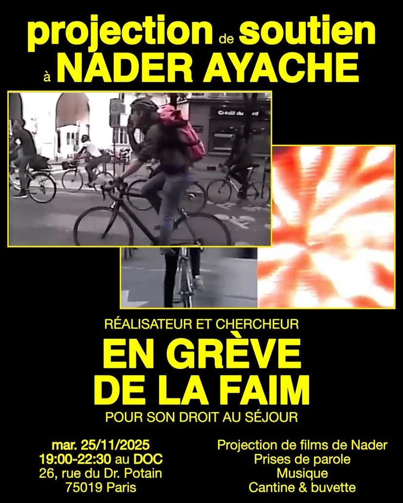Projection de soutien à Nader Ayache
