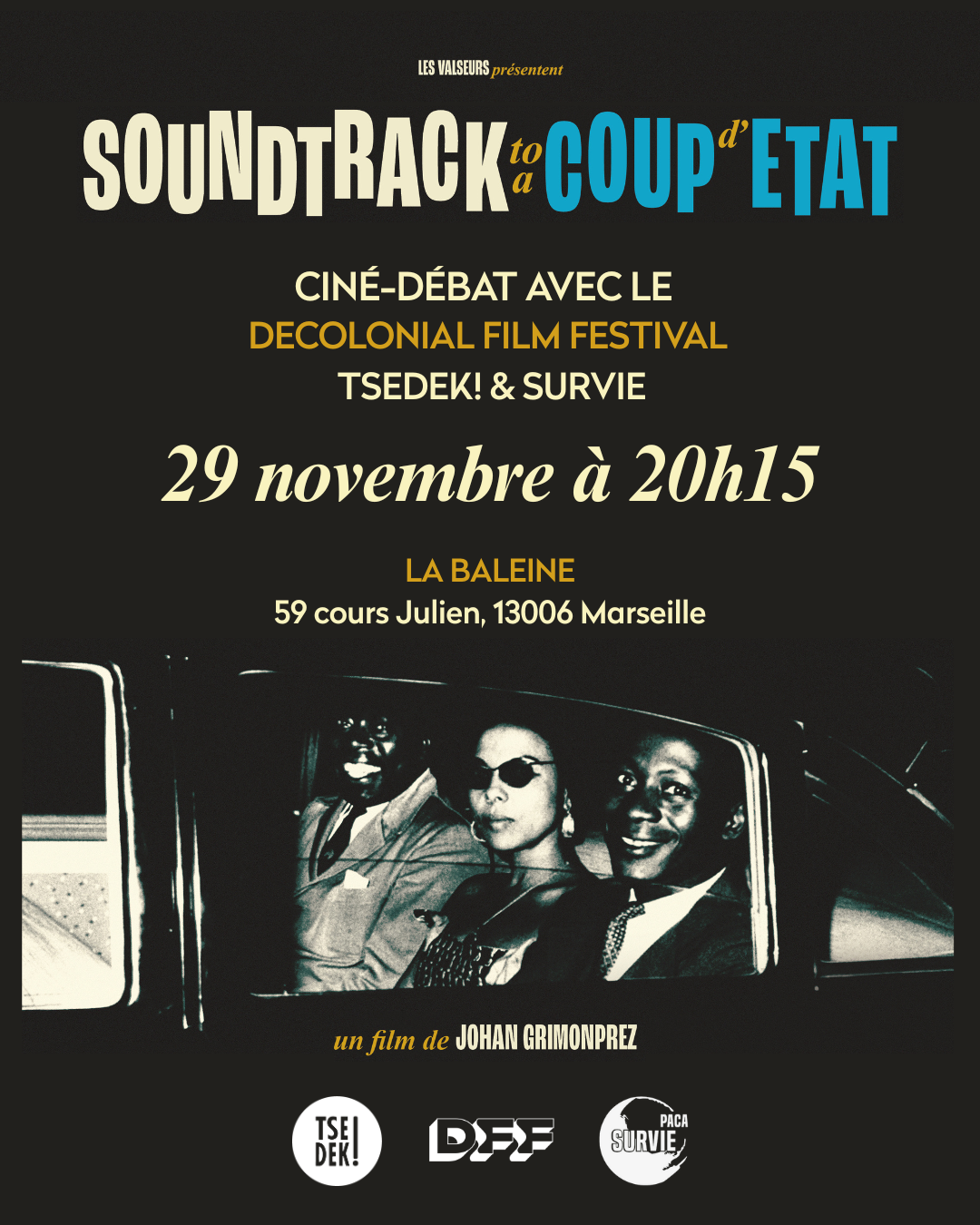 Ciné-débat SOUNDTRACK TO A COUP D'ÉTAT