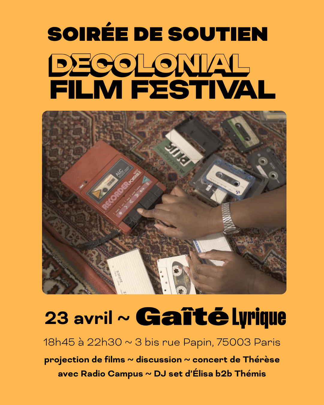 Soirée de soutien au Decolonial Film Festival