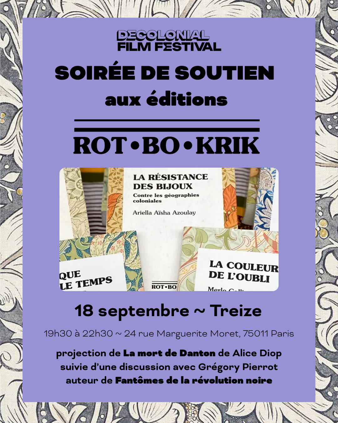 Soirée de soutien aux éditions Ròt-Bò-Krik