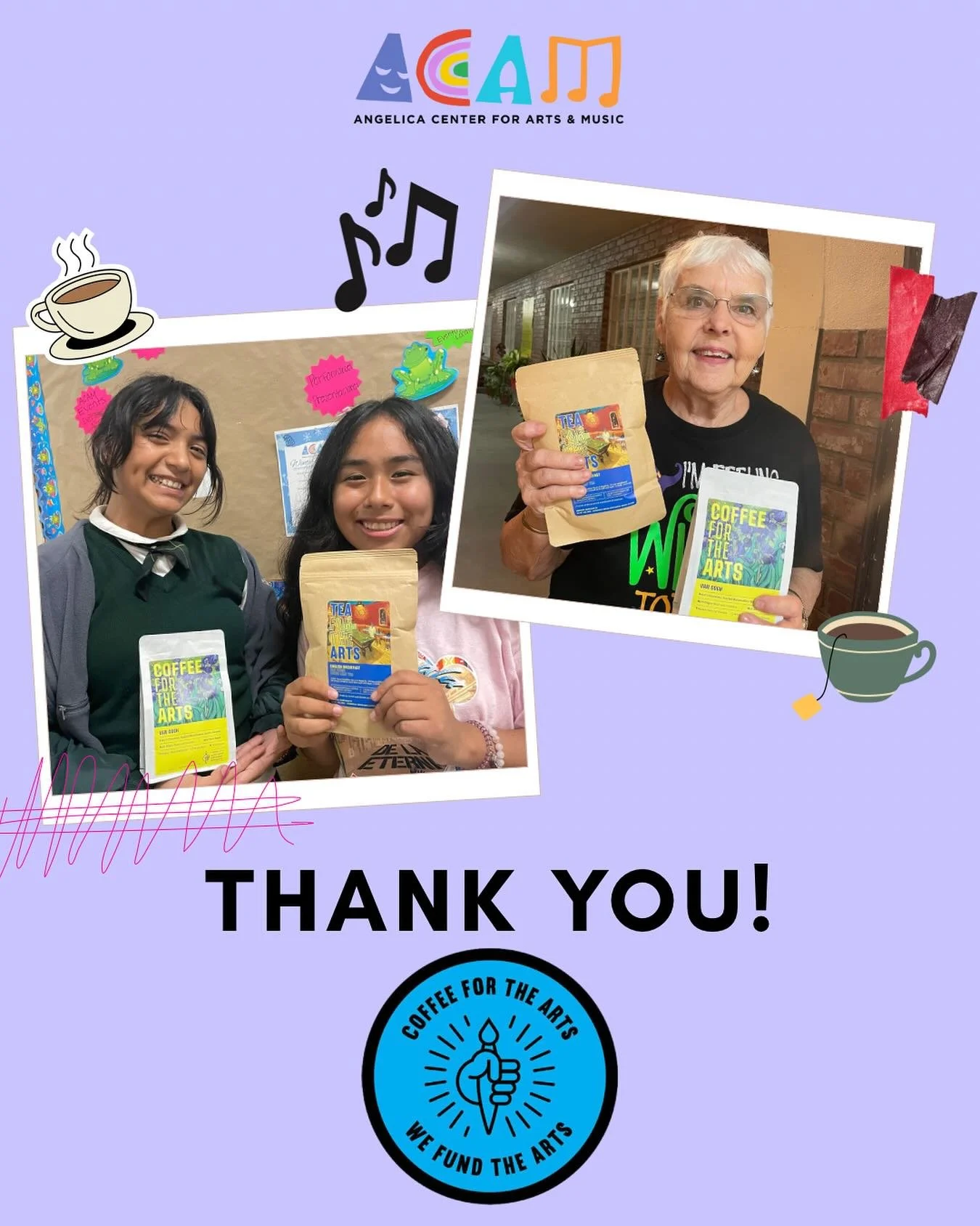 ☕🎶 A huge thank you to @coffeeforthearts for supporting our young artists! Your partnership helps us continue providing creative opportunities for our students to grow and shine. 

And thank you to everyone who purchased coffee or tea. Your support 