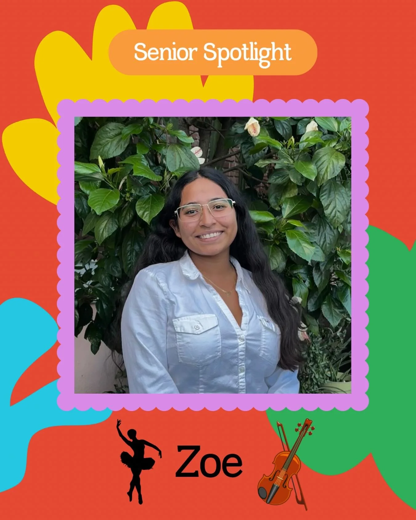 ✨🎓Senior Spotlight🎓✨
 Meet Zoe, one of our incredible ACAM seniors! At 17, she&rsquo;s already spent nearly 8 years growing, creating, and expressing herself through the arts here at ACAM.

Zoe plans to pursue a major in Dance or International Rela