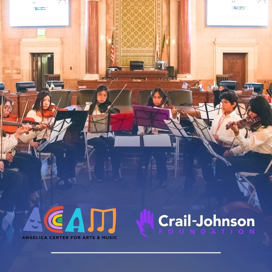 Angelica Center for Arts and Music is immensely grateful for the partnership and support of the Crail Johnson Foundation. 💛

Thanks to their generosity, we are able to continue providing meaningful arts education and creative opportunities for our y