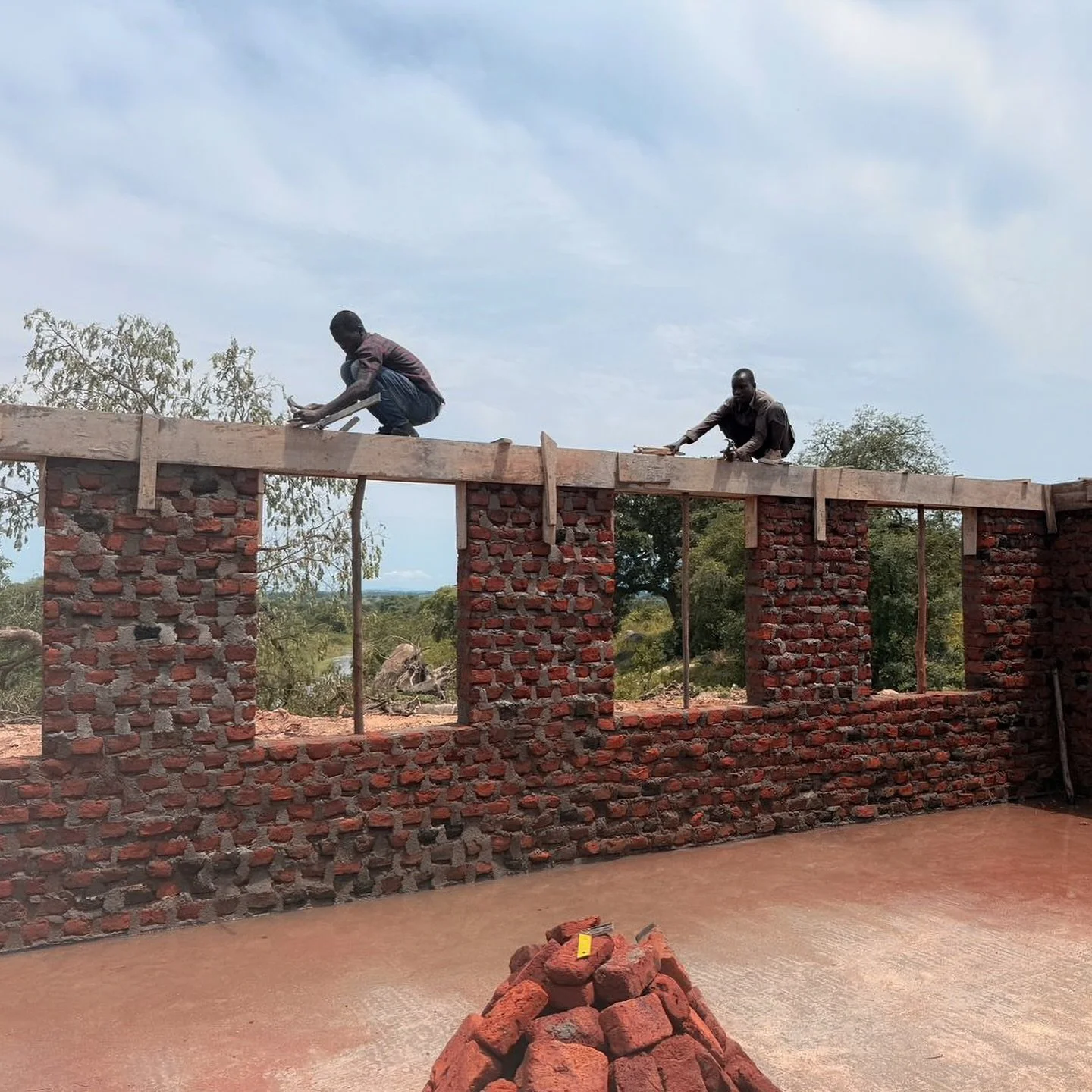 The walls are rising quickly, and before long it will be time for the roof! The progress has been incredible. 

Please continue to pray for the safety of the workers and for steady progress on this project 🧱
