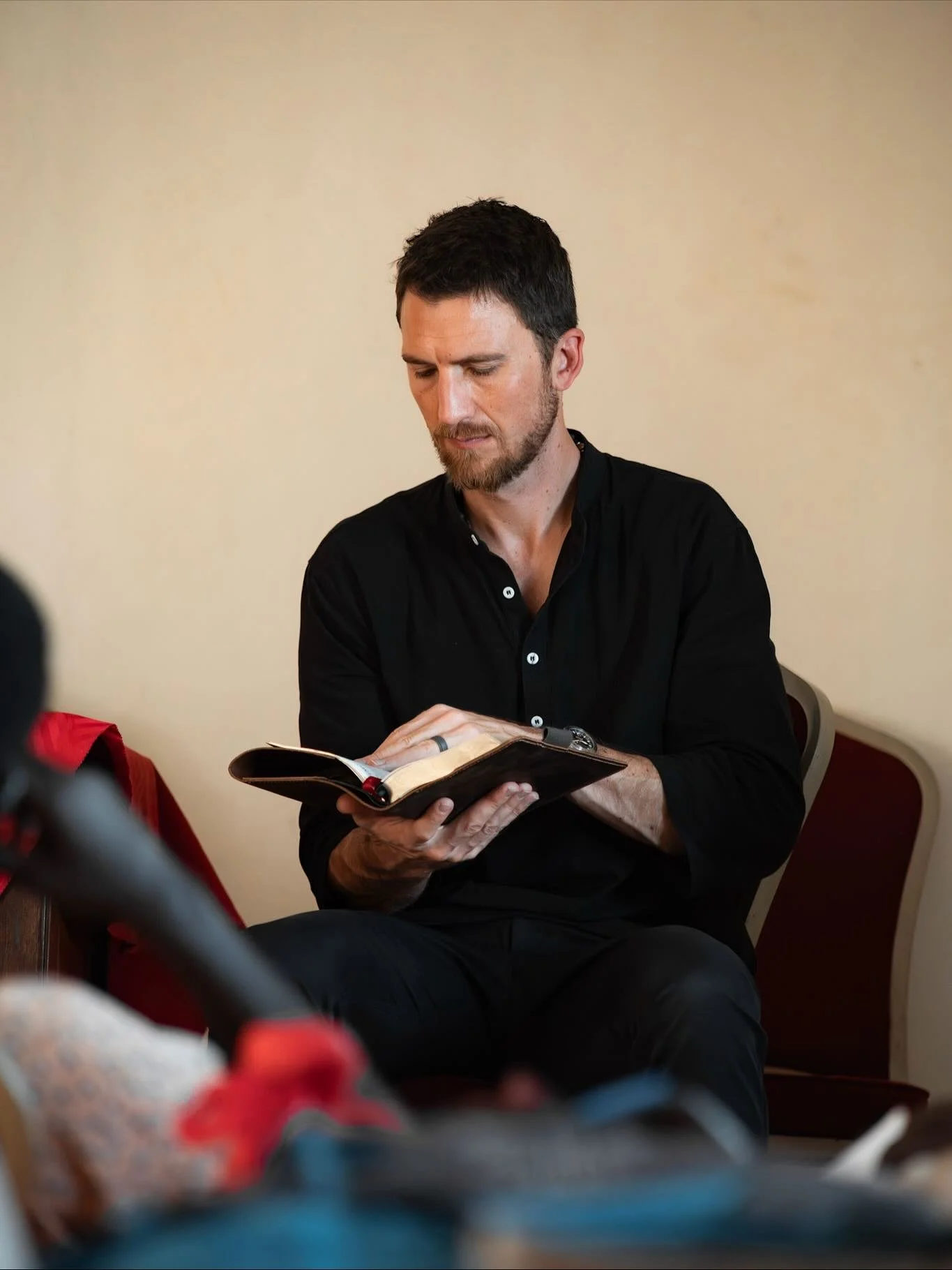 Earlier this month, we had the joy of hosting Pastor Joel Gheen from @theascentchurch in Colorado and Zeddie Muzungu from Calvary Chapel, Kampala. Together, they led pastoral training for church leaders from surrounding communities&mdash;equipping an