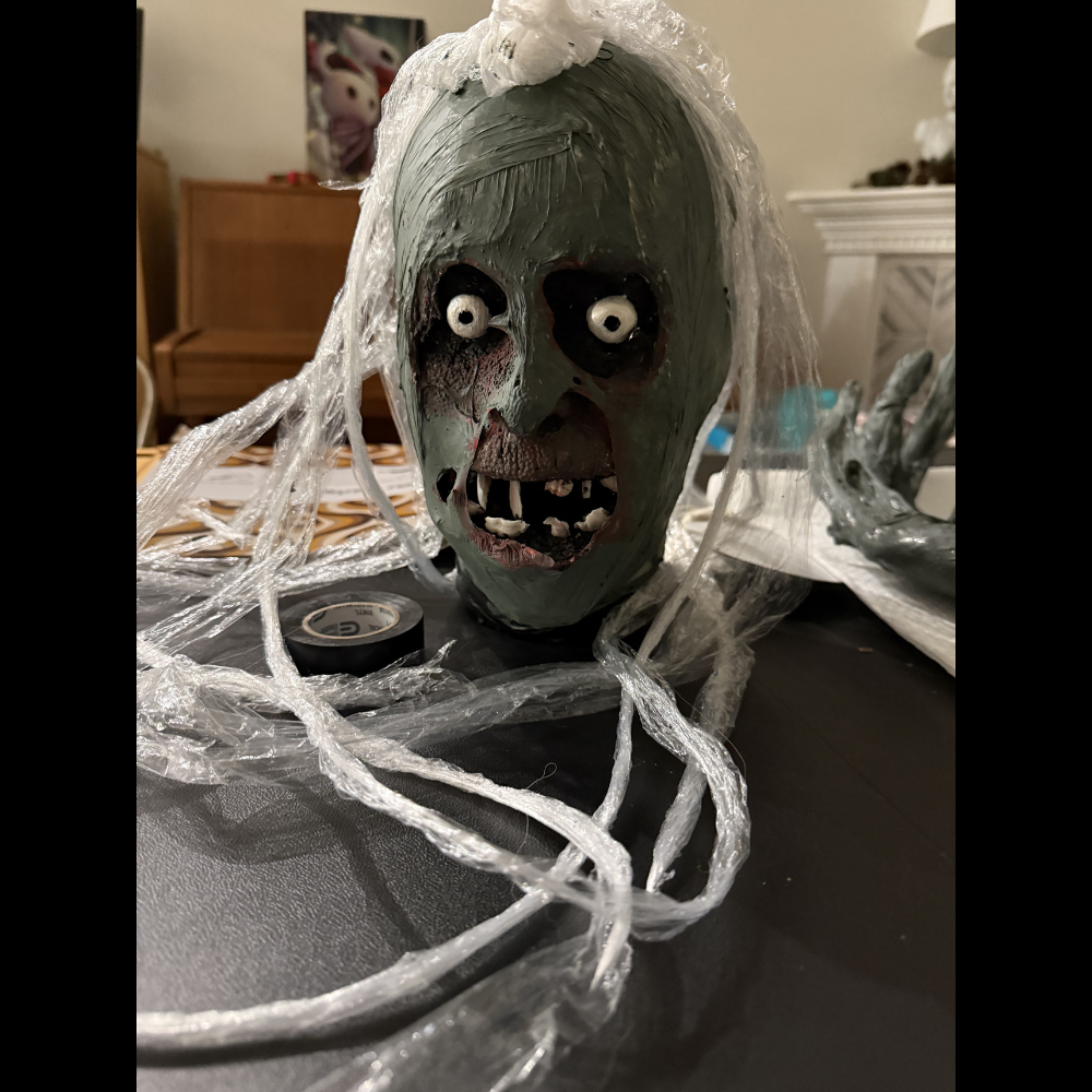 Skin &amp; Hair: shrink wrap molded w/ heat gun &amp; acryllic