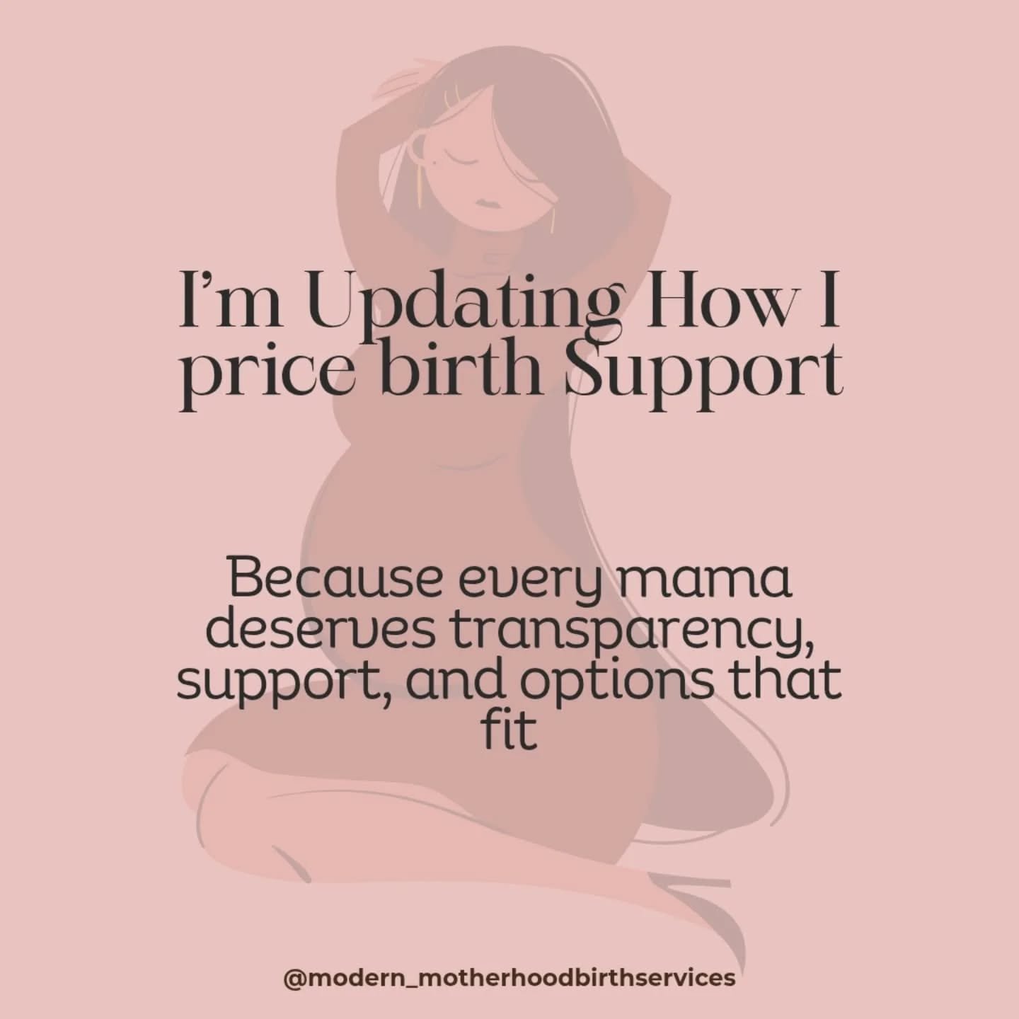 For the families who want it all.
For the families who want just enough.
For the families doing their best on a budget.
I see you &mdash; and I built this for us.

 Modern Mama Doula &ndash; full-service, in-your-corner support for pregnancy, birth, 