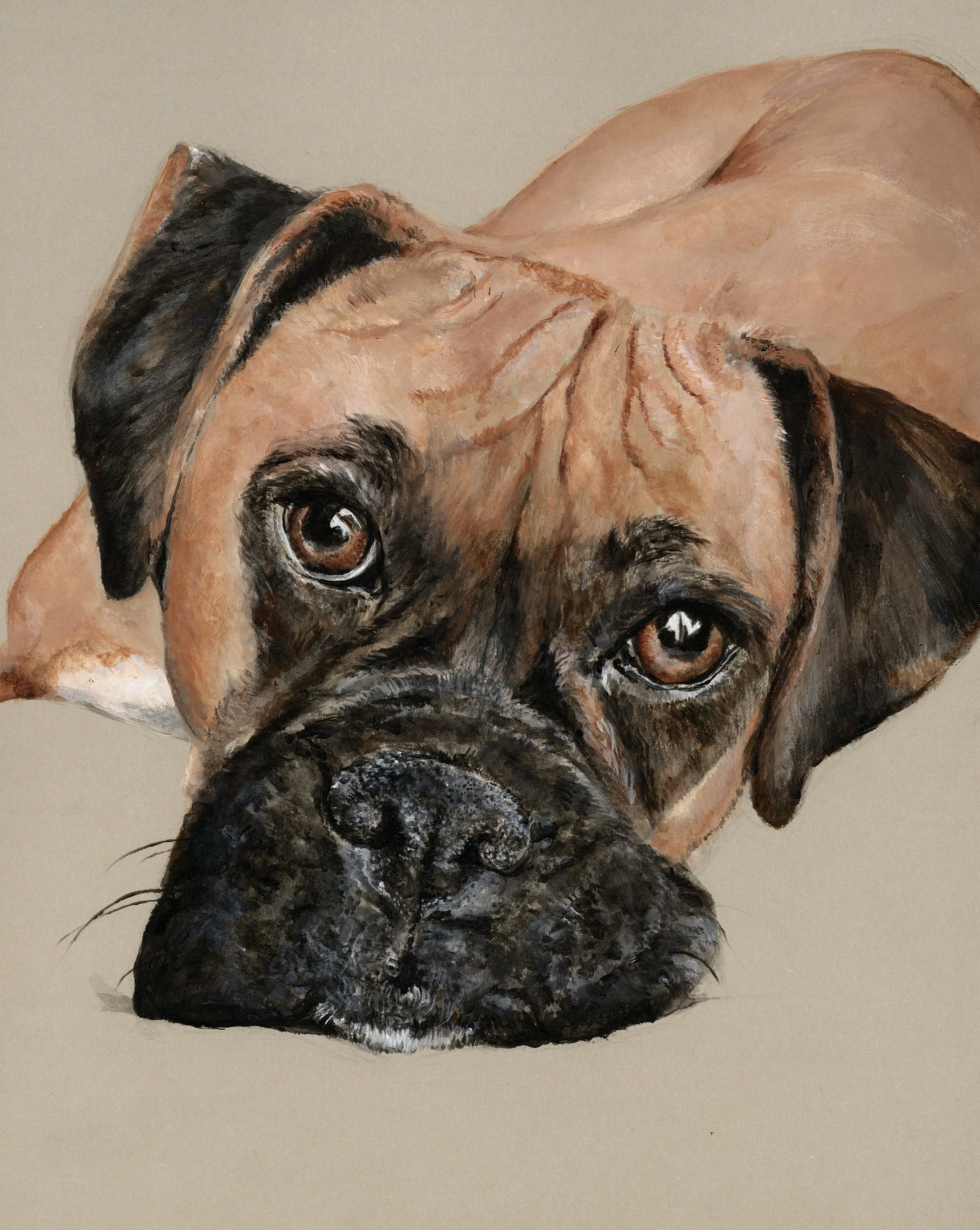 Boxer Dog Print — Made With Hart
