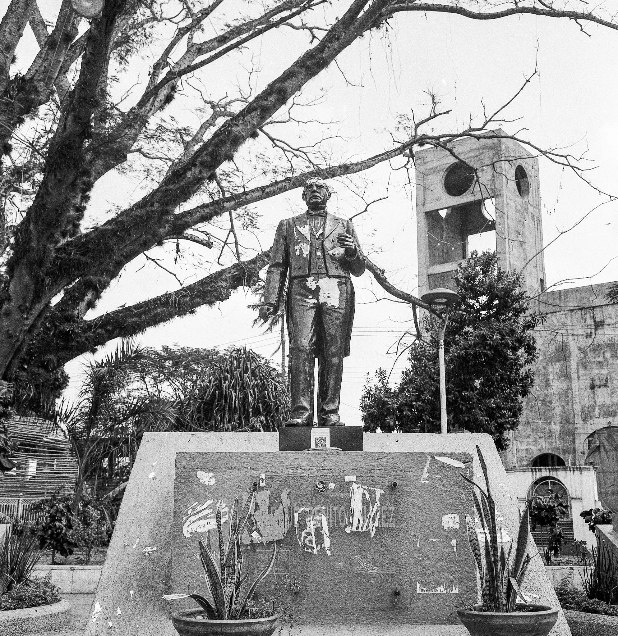 Parque Juárez, Tuxtepec, Oaxaca. Rolleiflex 3.5f.