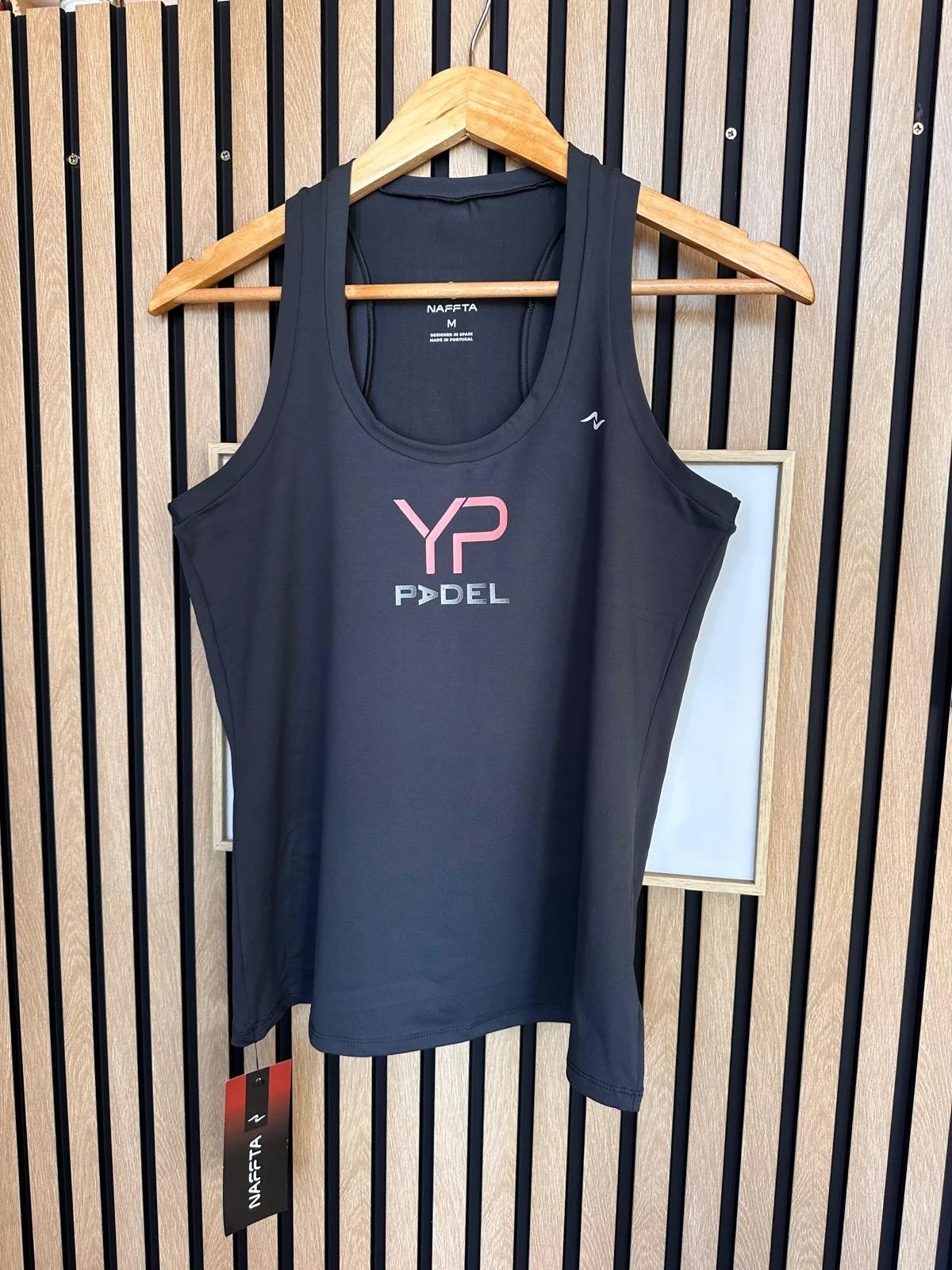 YP Padel Top Grey Turquoise or Salmon Print
